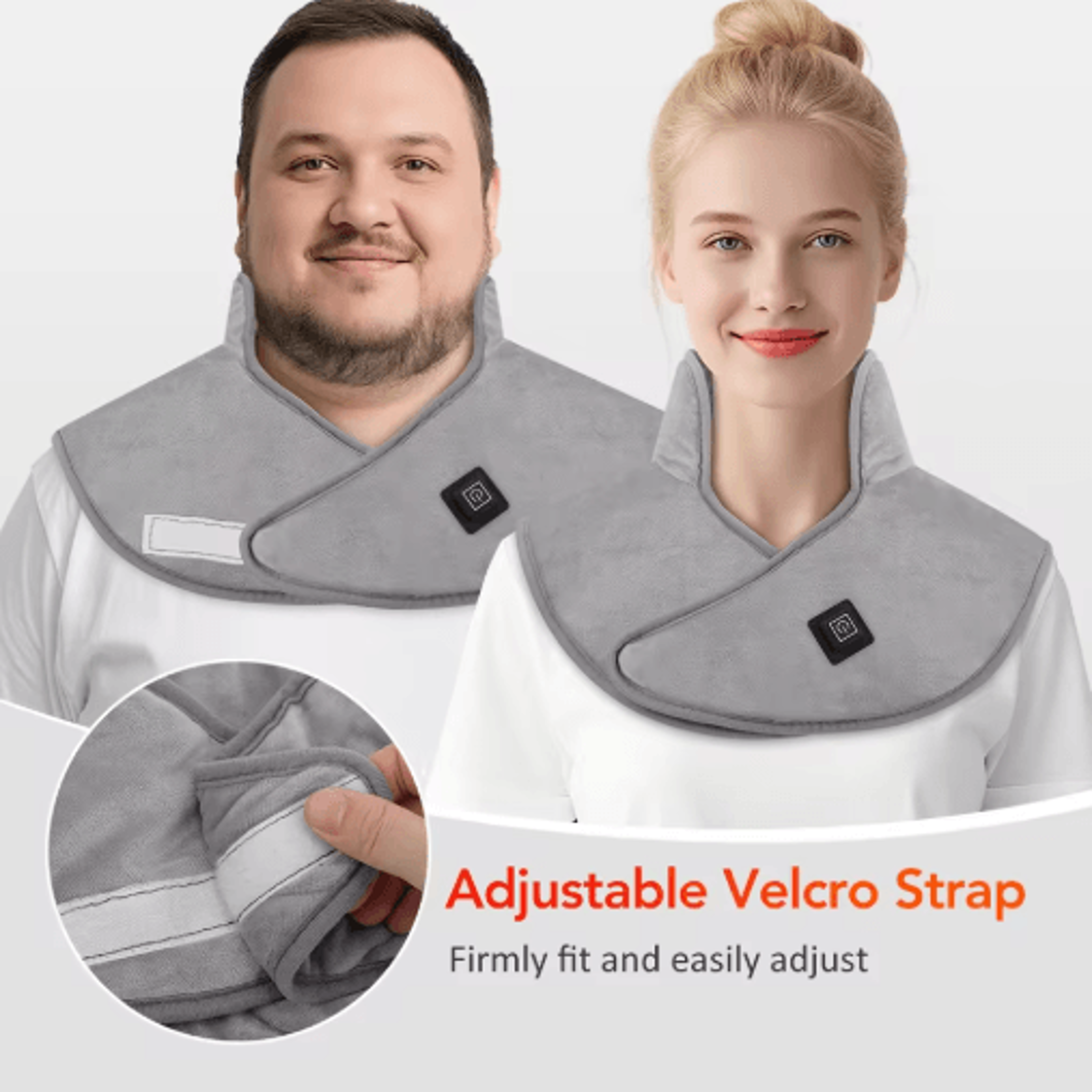 Electric Heating Shoulder  Neck Pad  Cervical Thermal Wrap With 3 Heat Levels For Home  Office 3