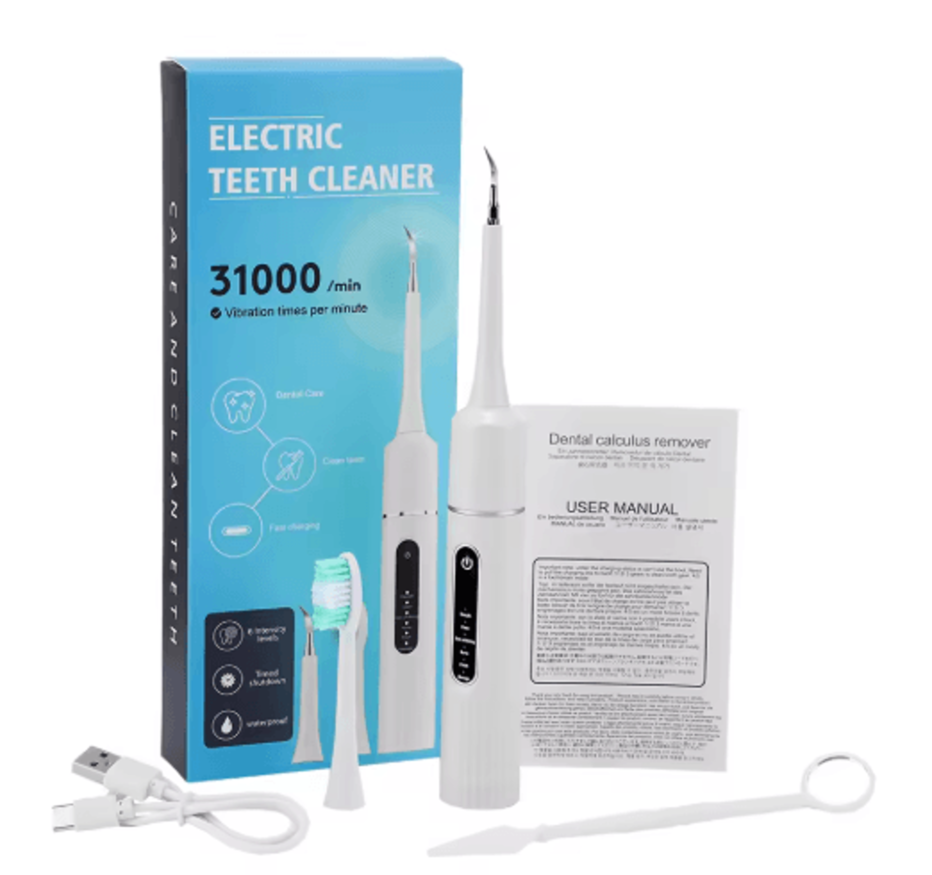 Sonic Electric Toothbrush For Adults  31000 VPM Deep Clean With 6 Modes  6 Brush Heads 1