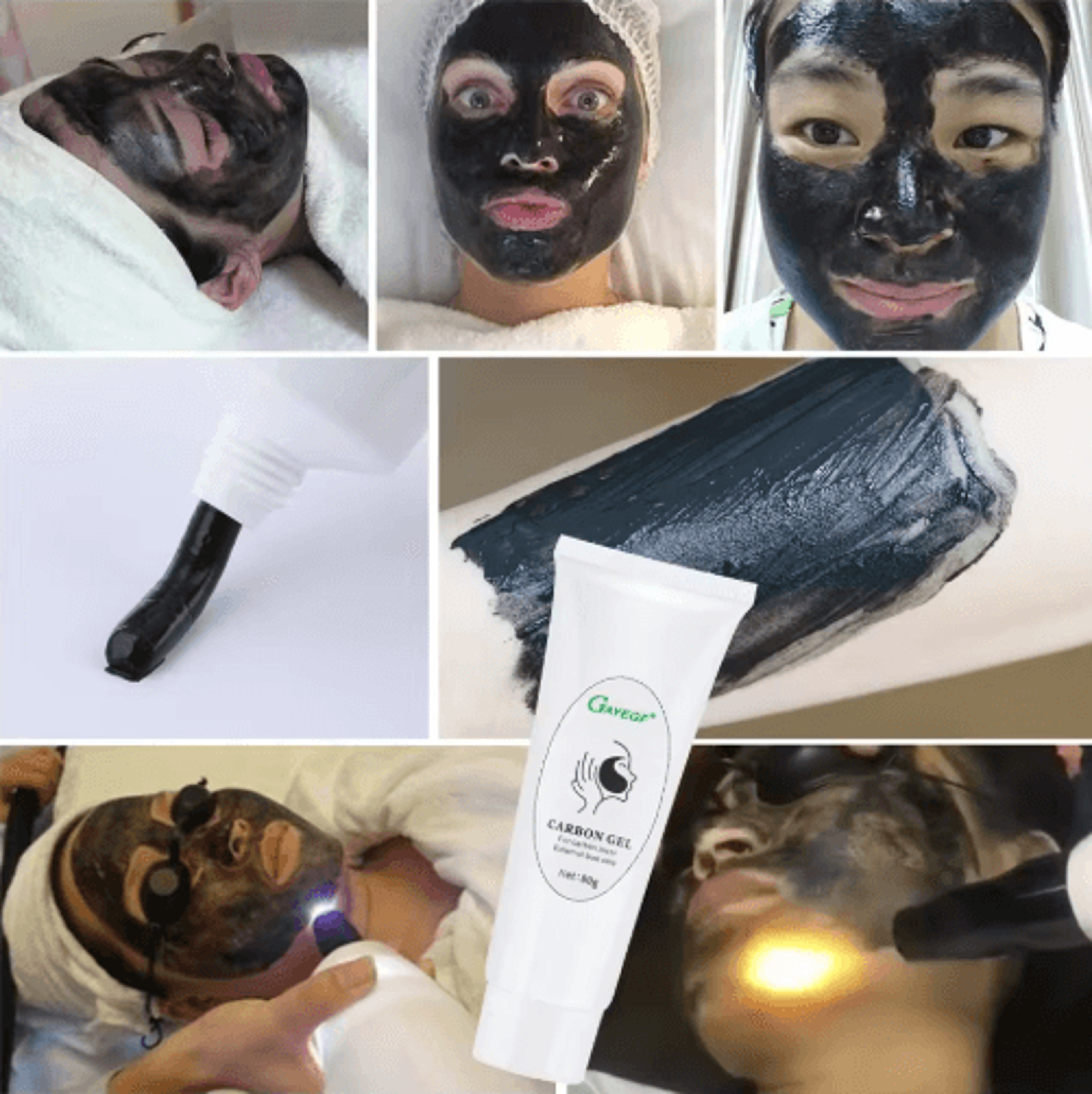 CharcoalPu 80g Facial Carbon Gel Mask  Pore Shrinking Toner Duo 5