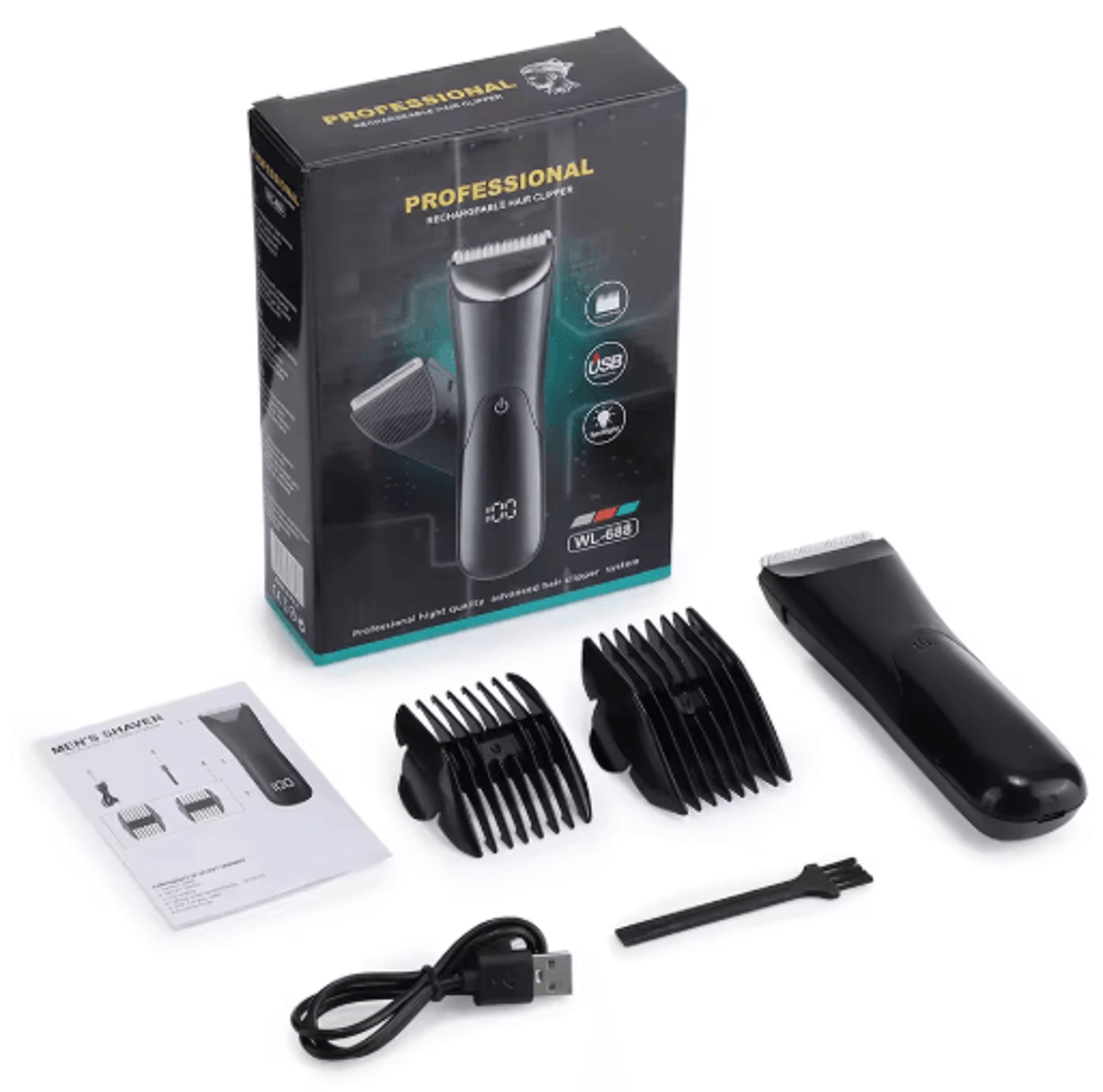 TrimGuard Pro Hair Cutting Machine  Beard Trimmer With LED Light 1