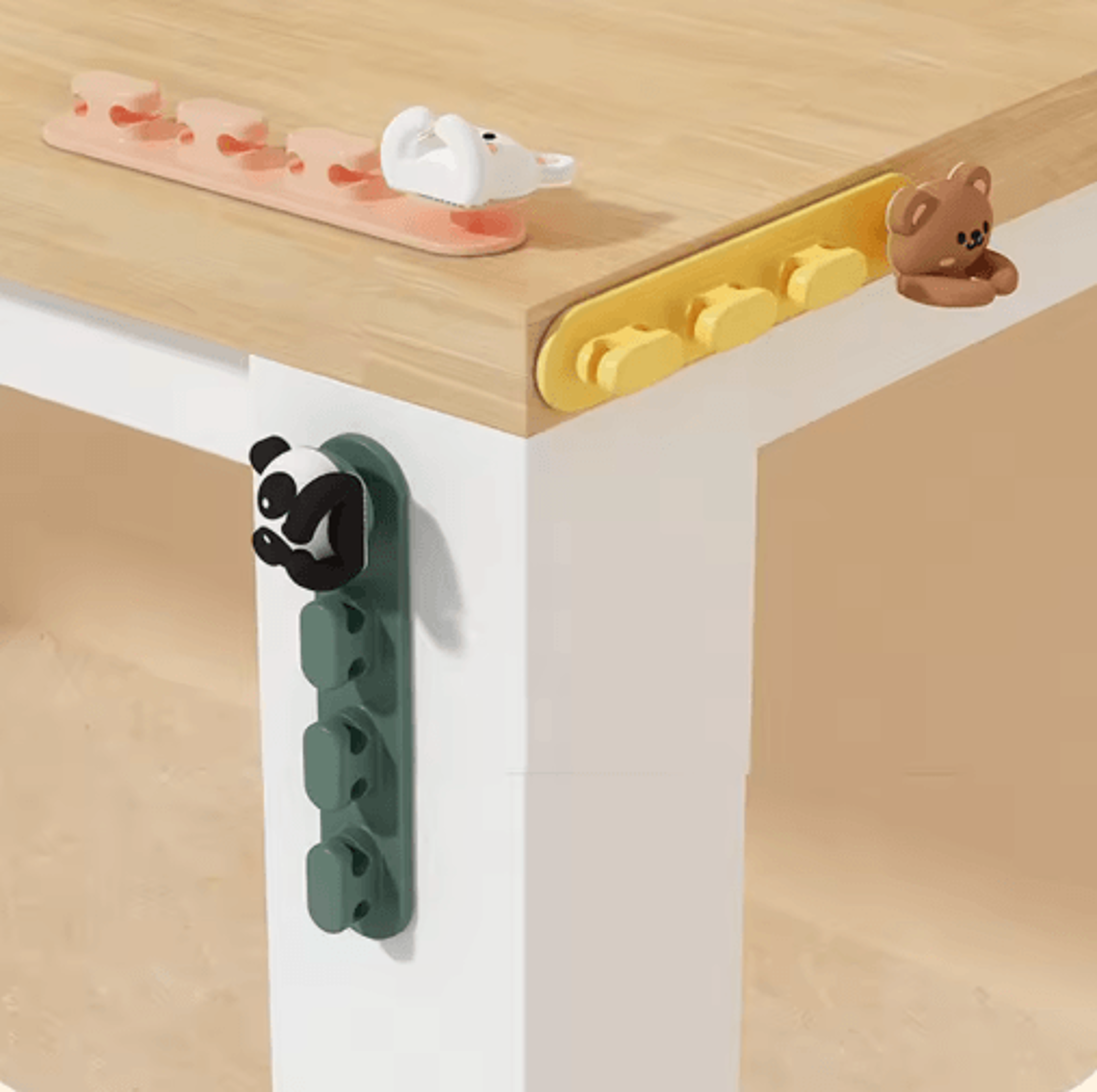 Cute Desk Cable Holder  Table Protector Organizer 6