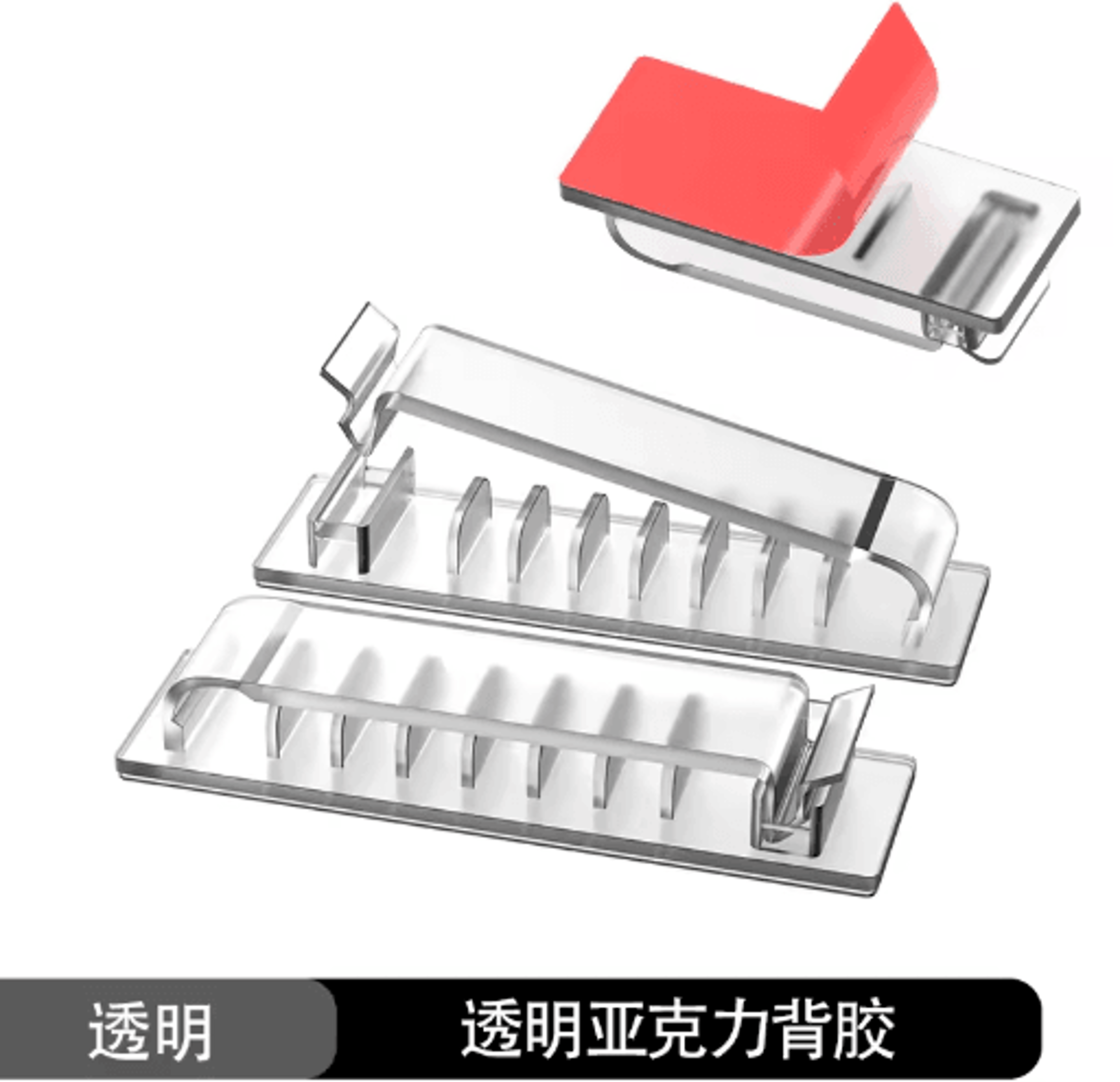 SelfAdhesive MultiSlot Cable Organizer Clips For Desk  UnderDesk Use 2