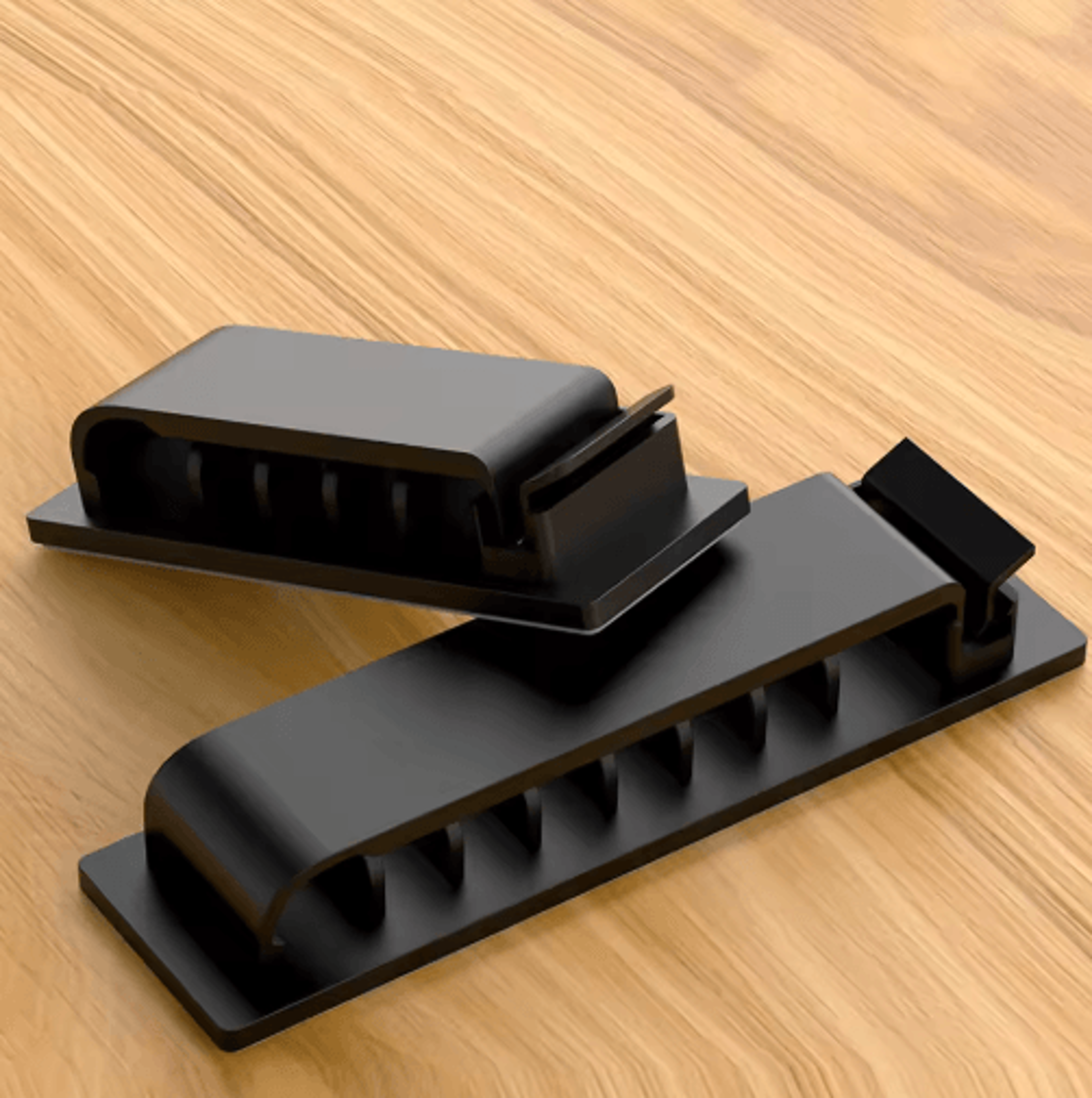 SelfAdhesive MultiSlot Cable Organizer Clips For Desk  UnderDesk Use 18