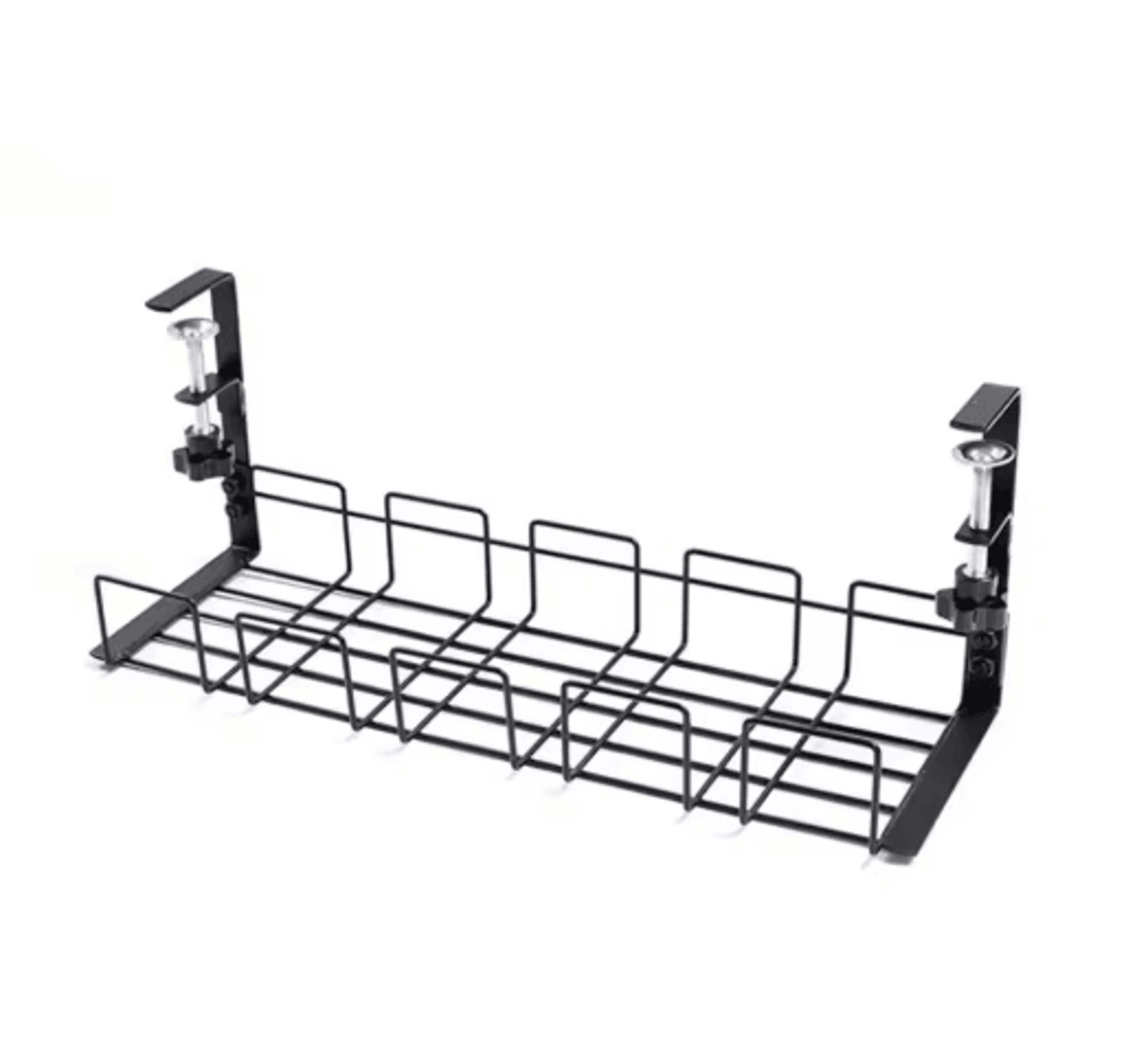 Metal Under Table Storage Rack  Cable Management Tray For Home And Office 1