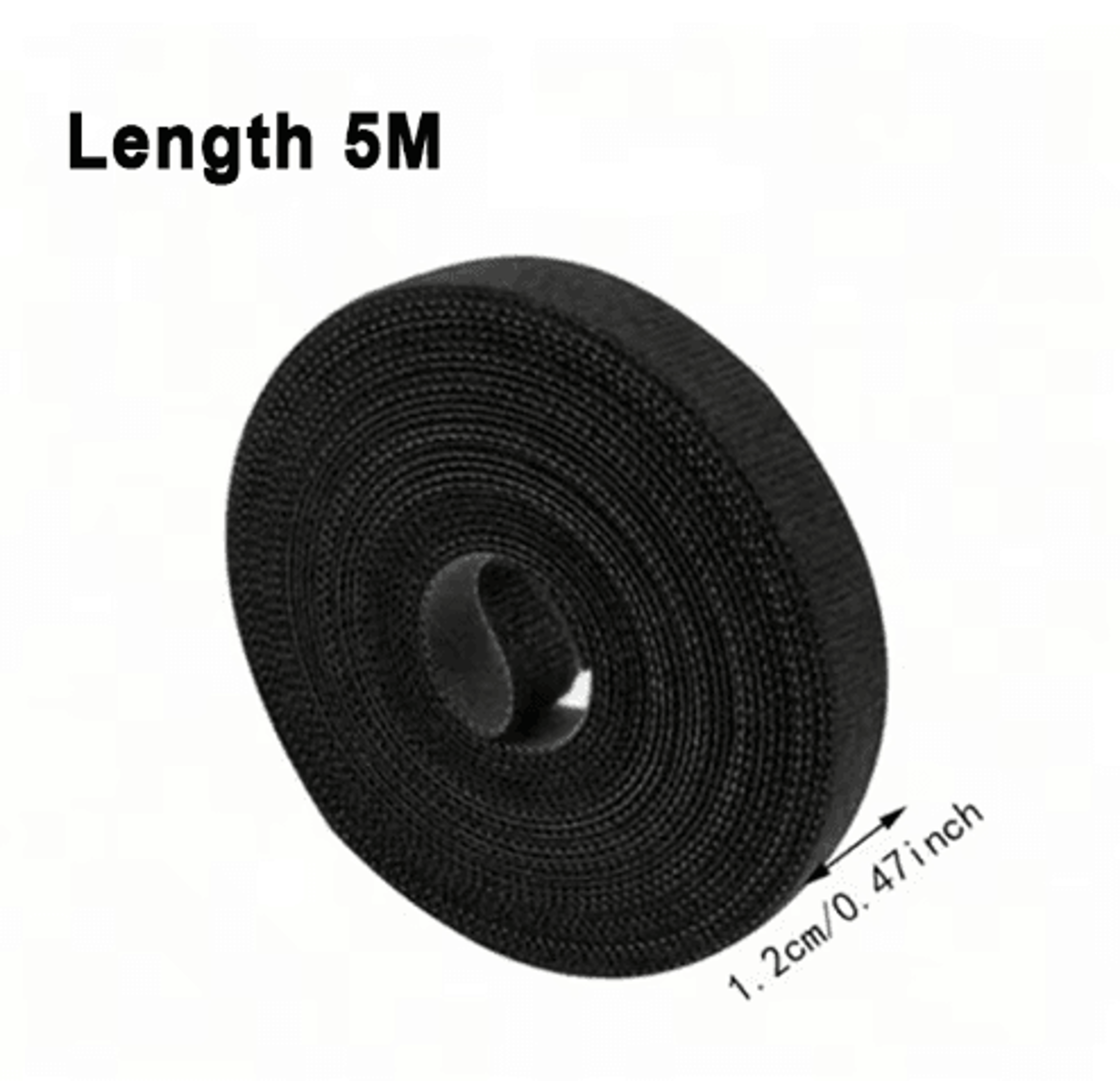 5M Reusable Cable Organizer Straps  FreeCut Fastening Tape For Desk  Wire Storage 7