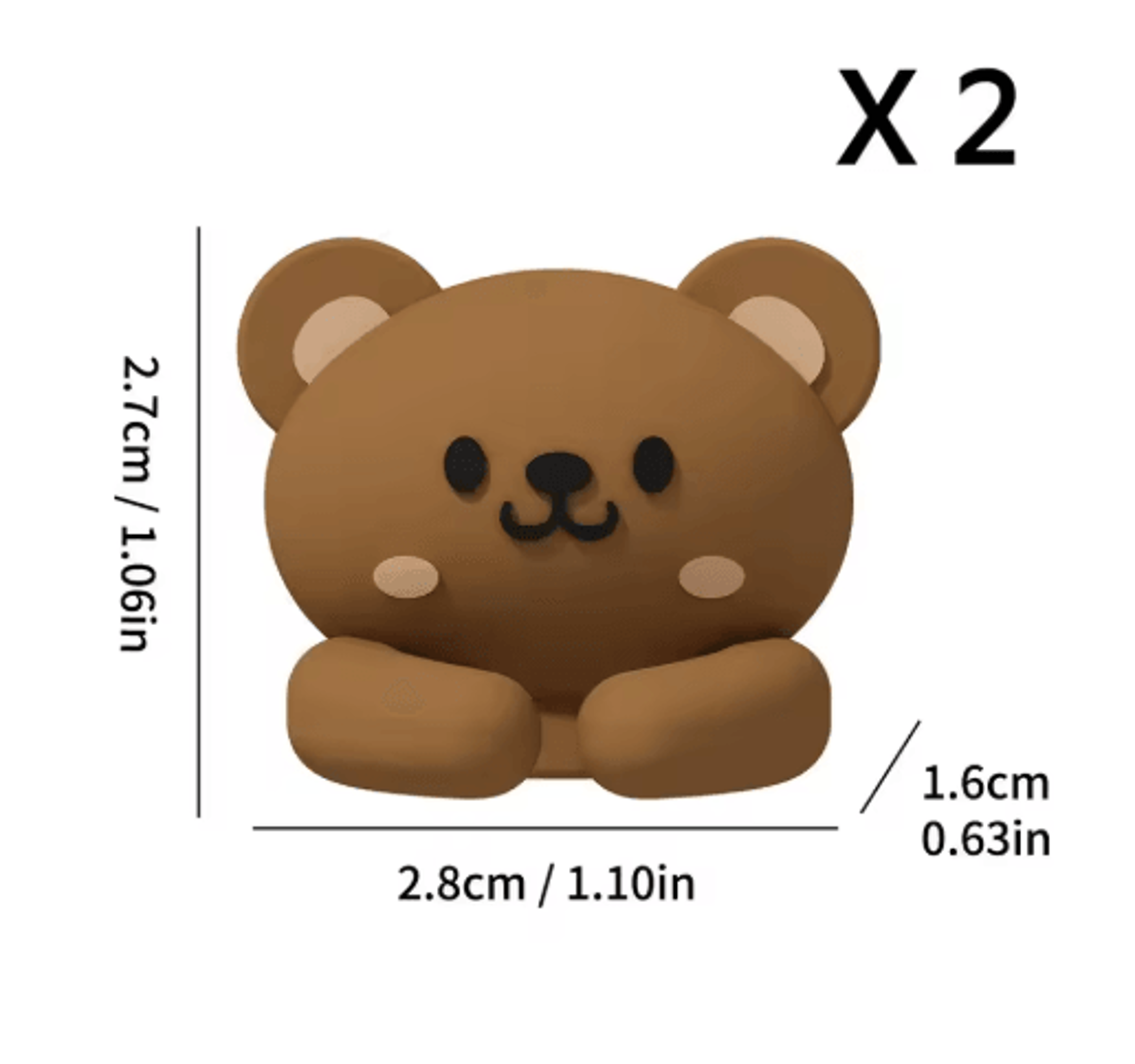 WORTHBUY Cute Desktop Cable Managers  SelfAdhesive USB Cord Clips 7