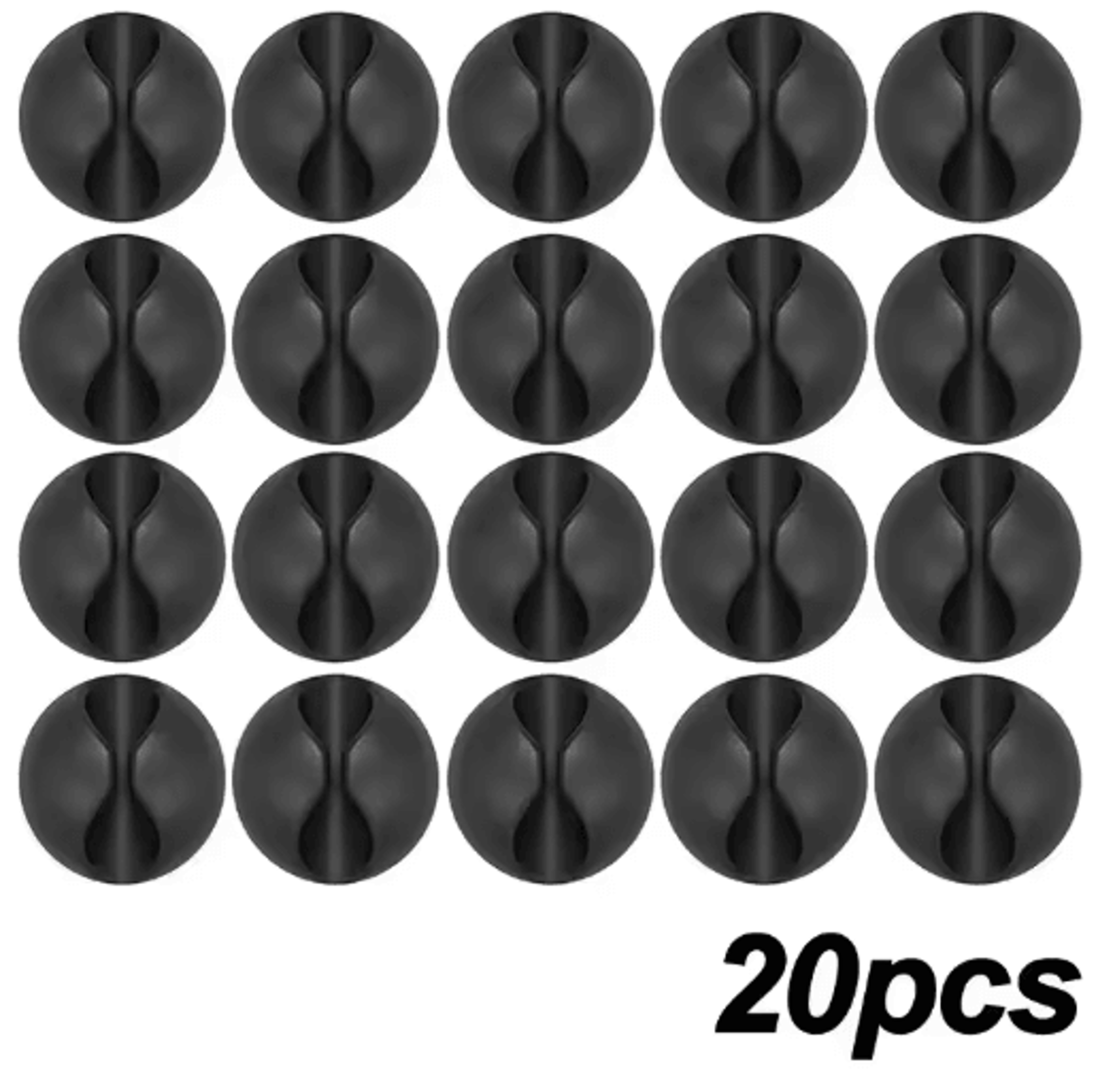 Silicone SelfAdhesive Cable Clips  Phone Cord Holder Organizer 1