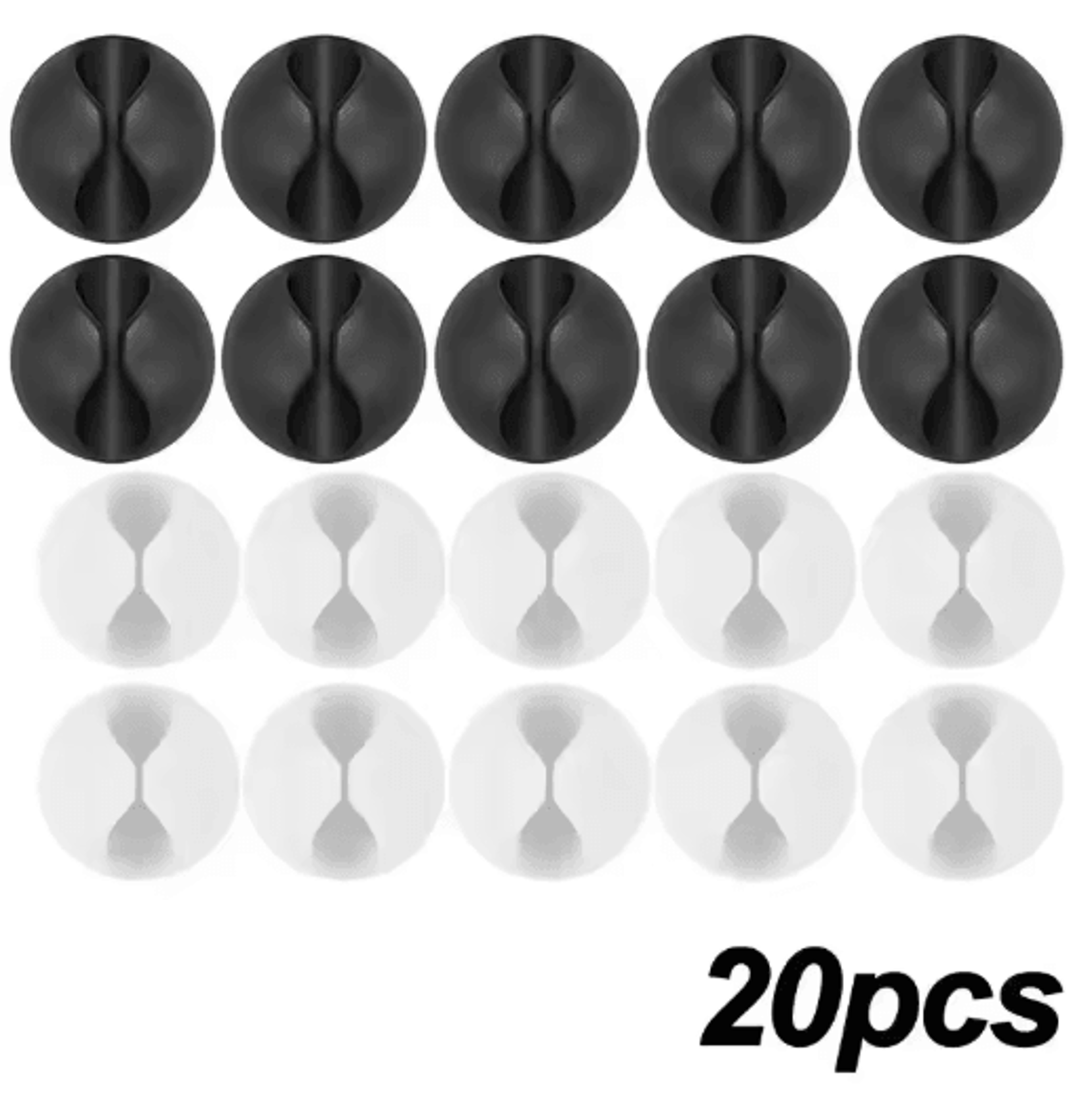 Silicone SelfAdhesive Cable Clips  Phone Cord Holder Organizer 8
