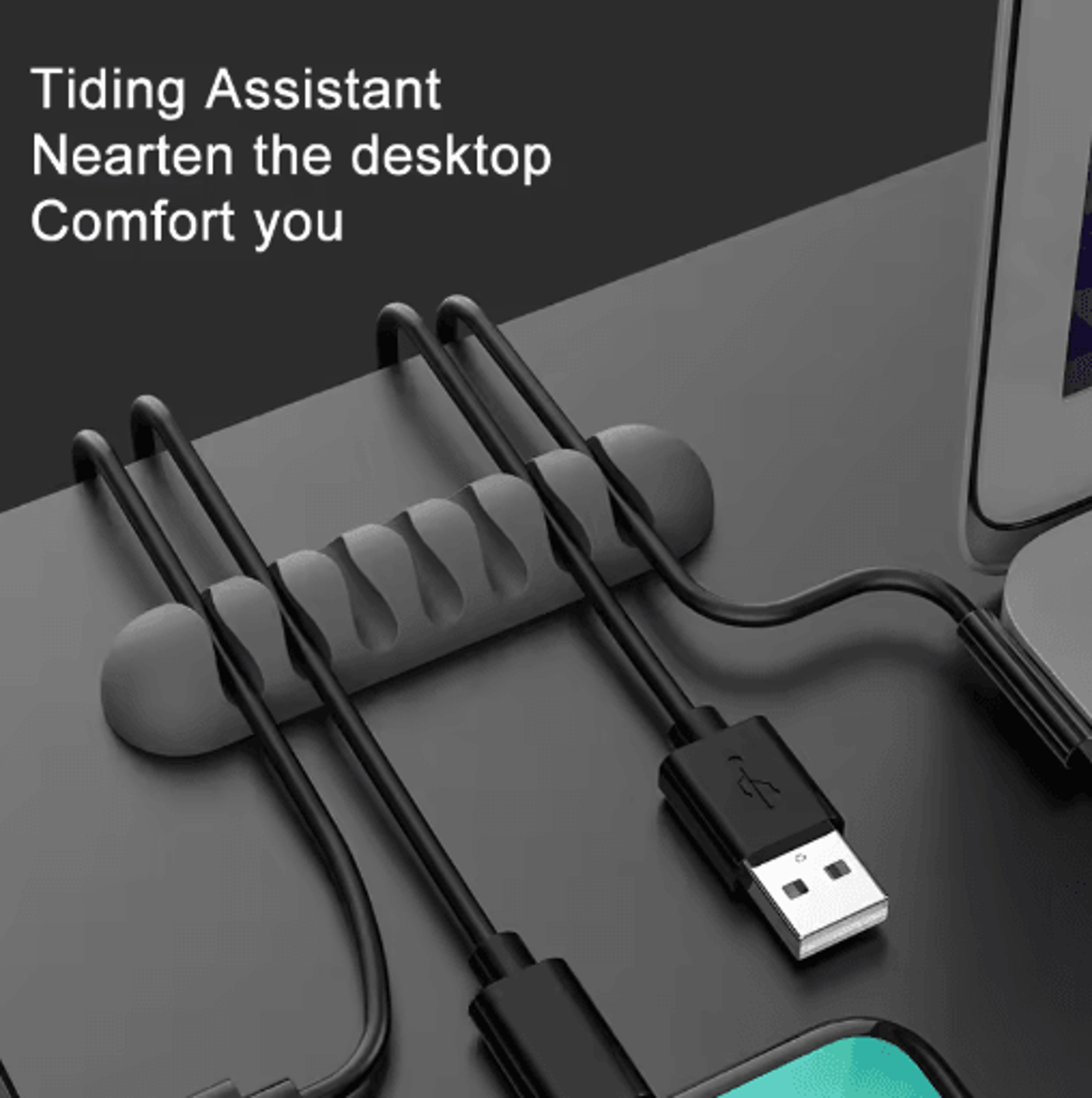 Smart Silicone Flexible Cable Holder  Winder 9
