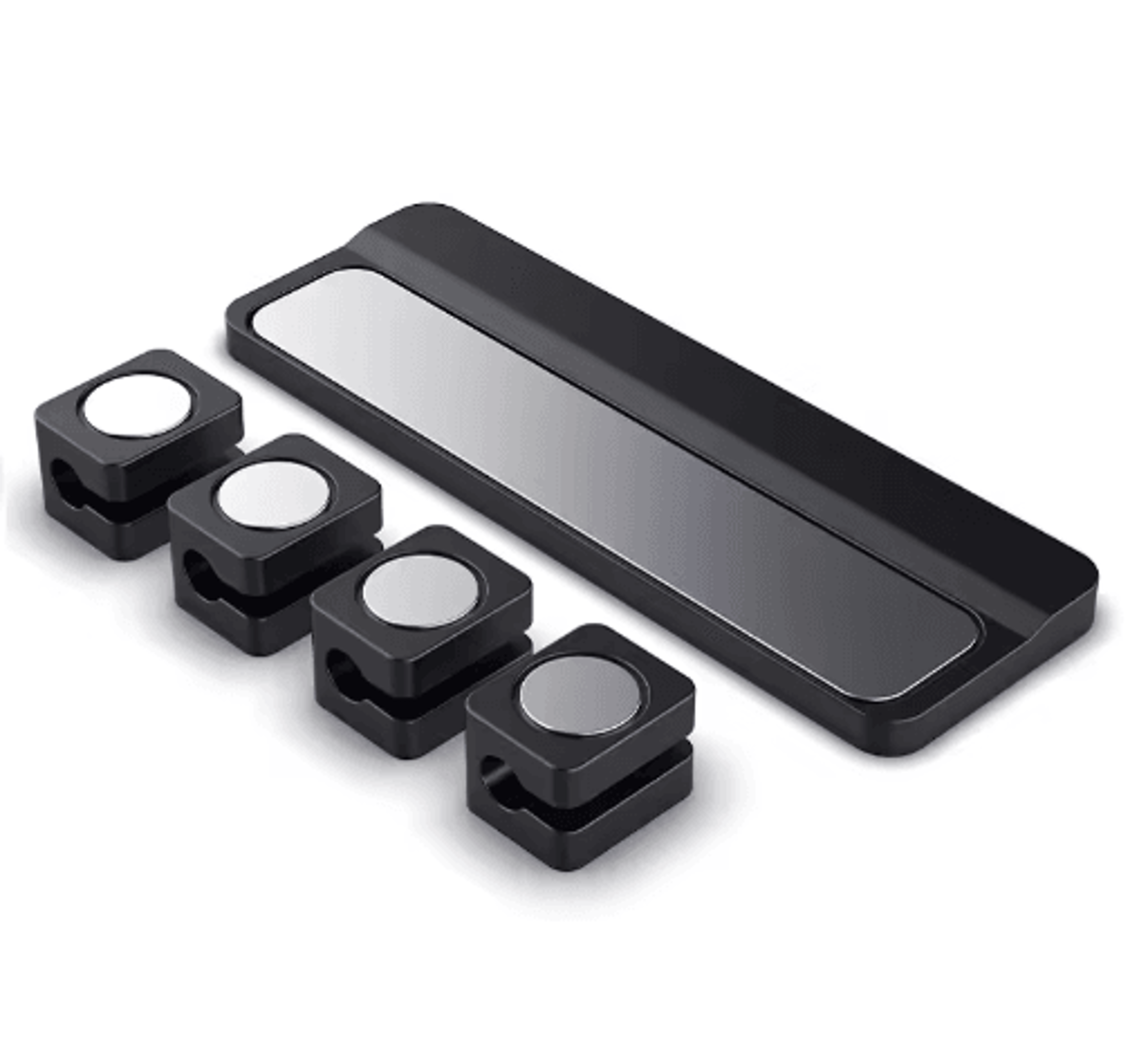 Magnetic Silicone Cable Winder With Adhesive Fixer 3