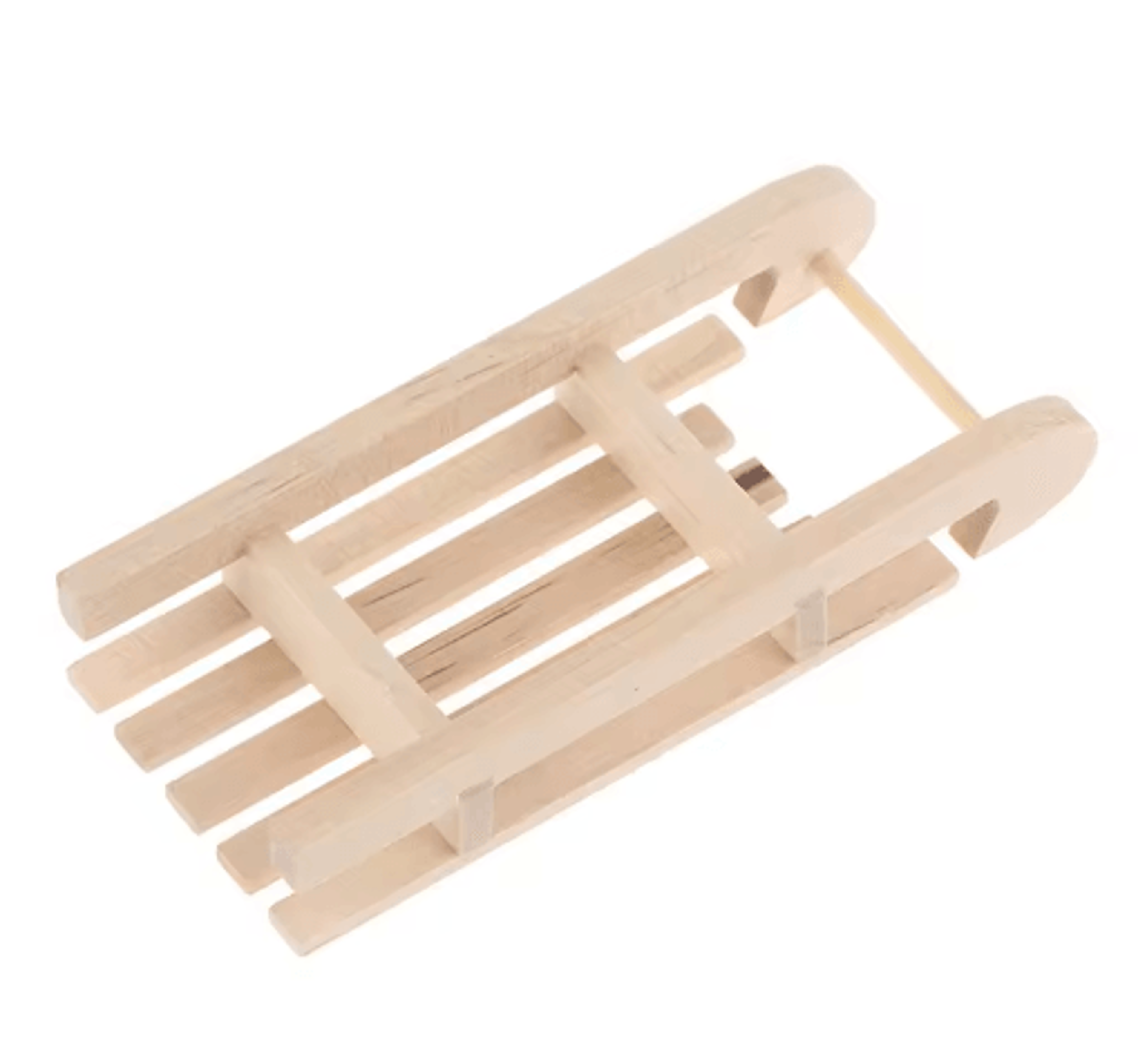 112 Mini Wooden Sleigh Gift Box Dollhouse Decoration 2