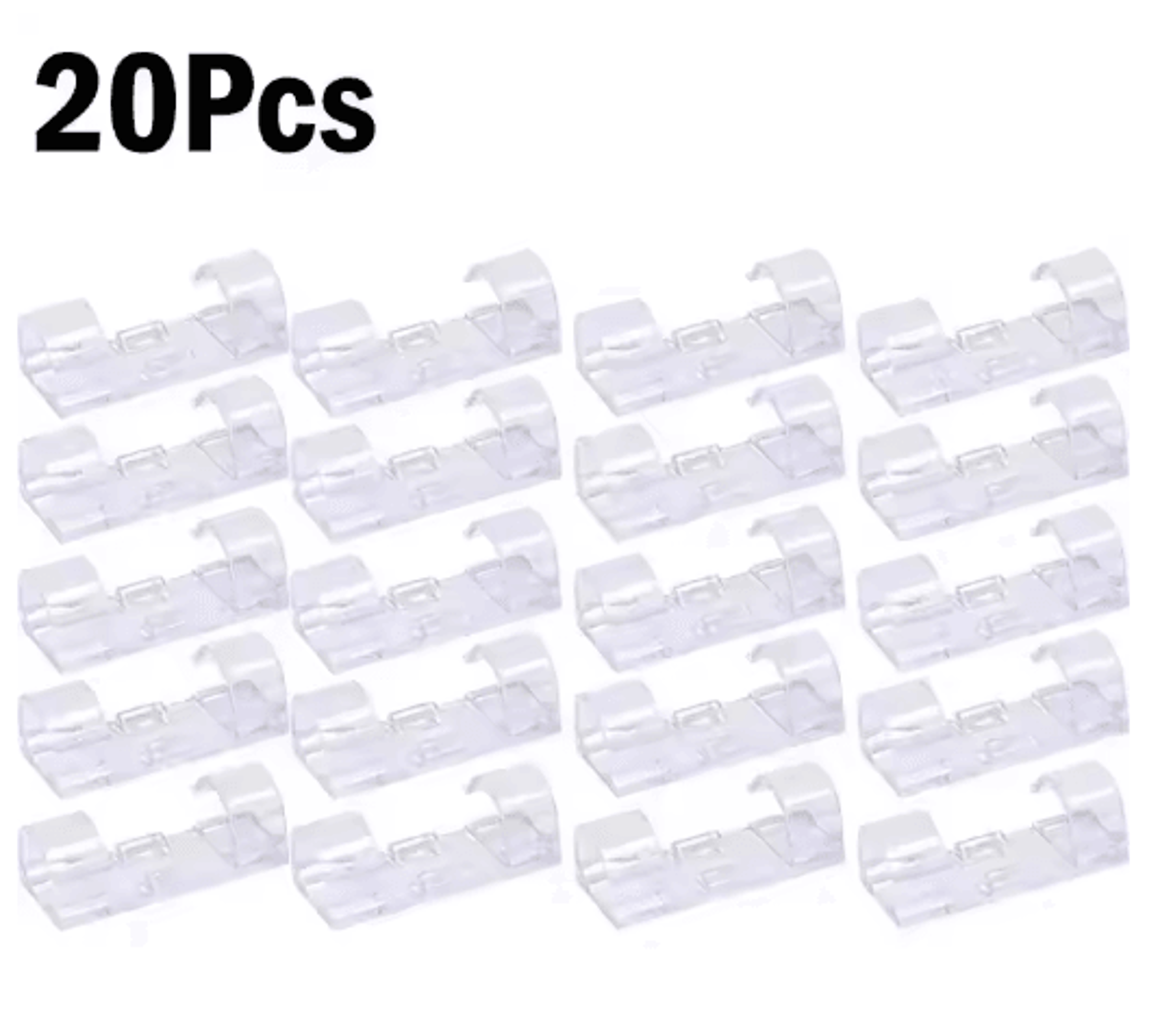 SelfAdhesive Cable Organizer Clips For Desktop And Wall Use 8