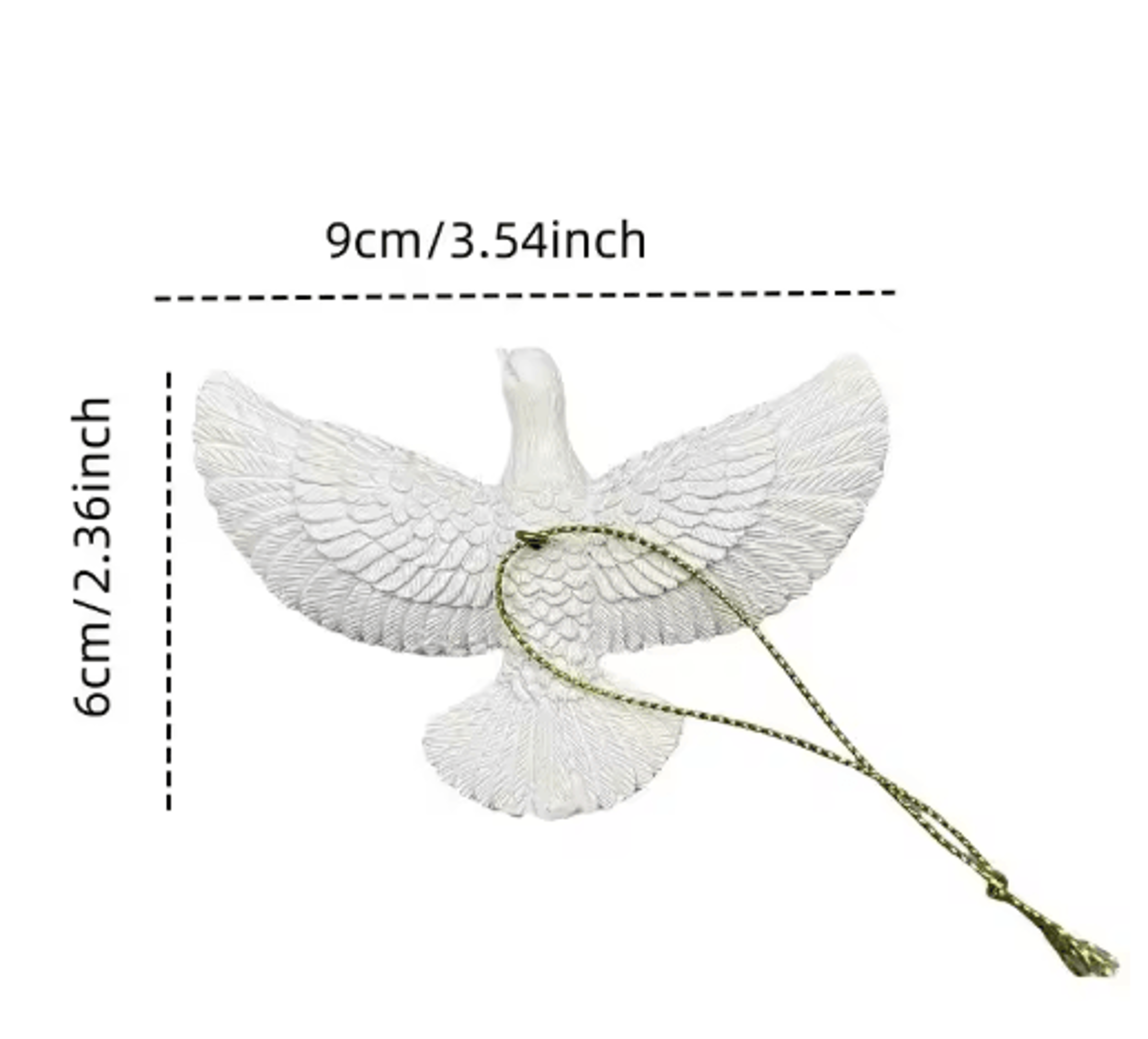Friendship Doves Resin Christmas Tree Ornament 1