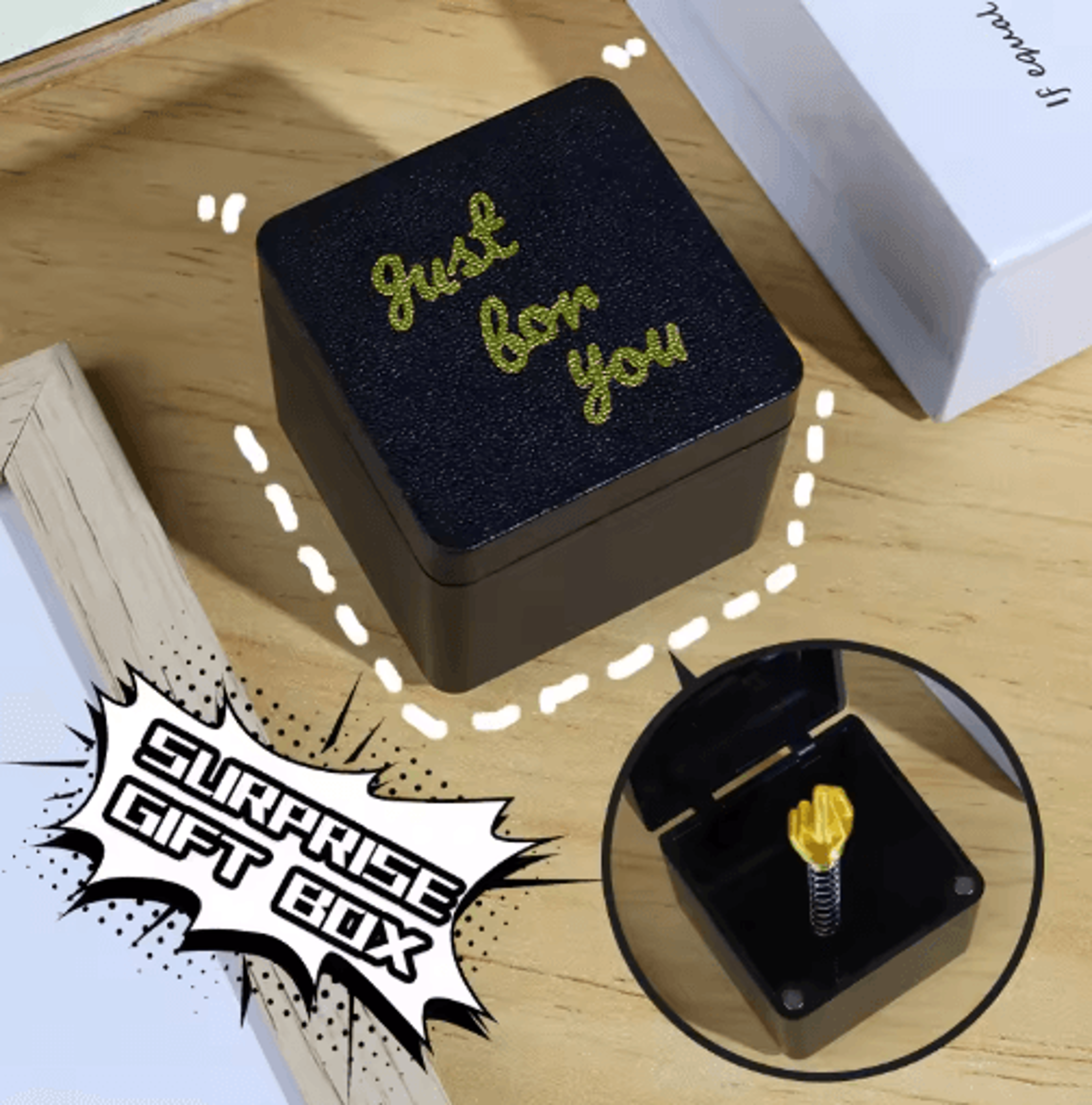 Funny Middle Finger In A Box Desk Decoration Prank Gift For Home Or Office 3