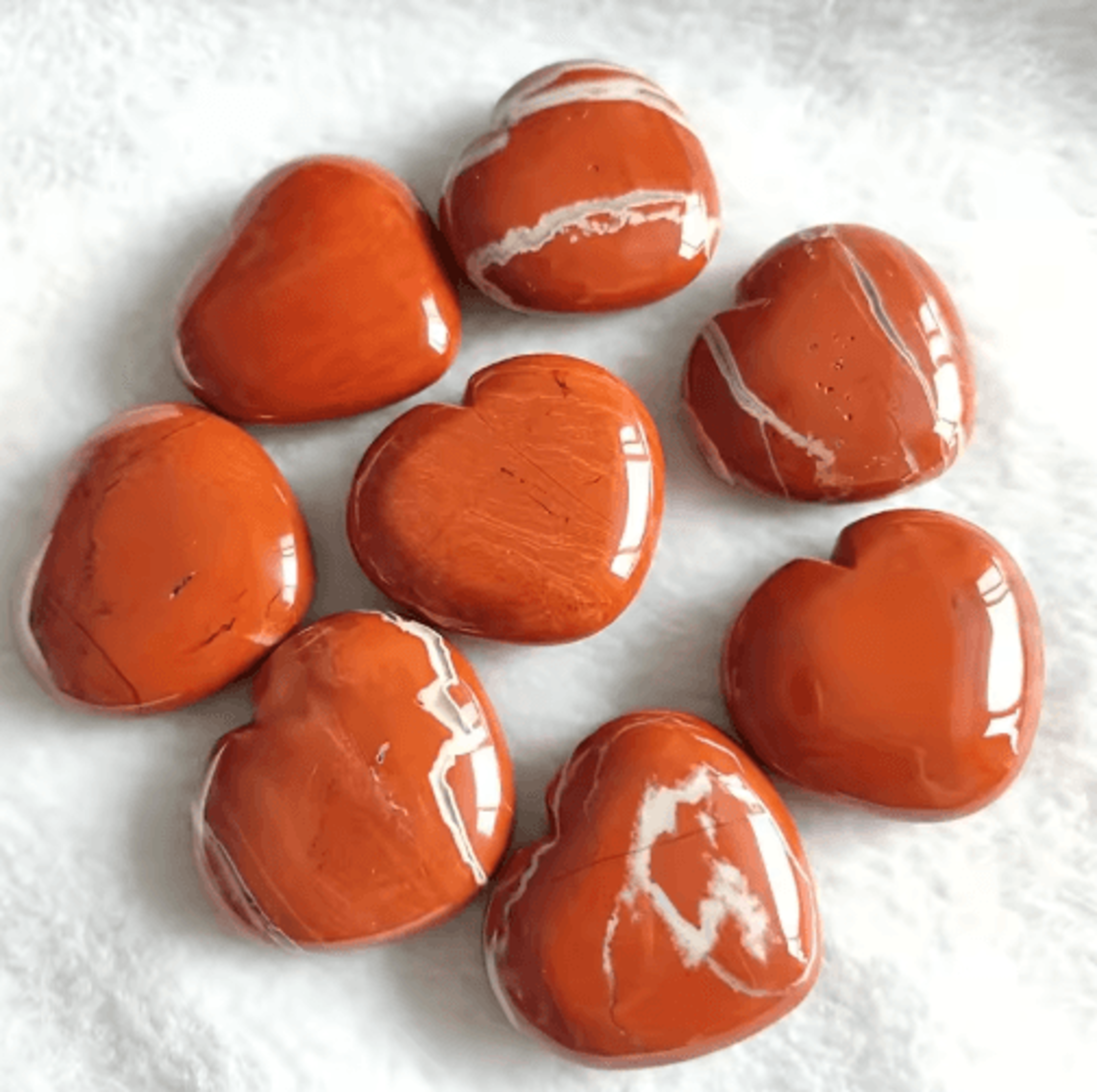 Natural Red Jasper Heart Pendant Decorative Stone Accent For Home Gifts  Jewelry 3