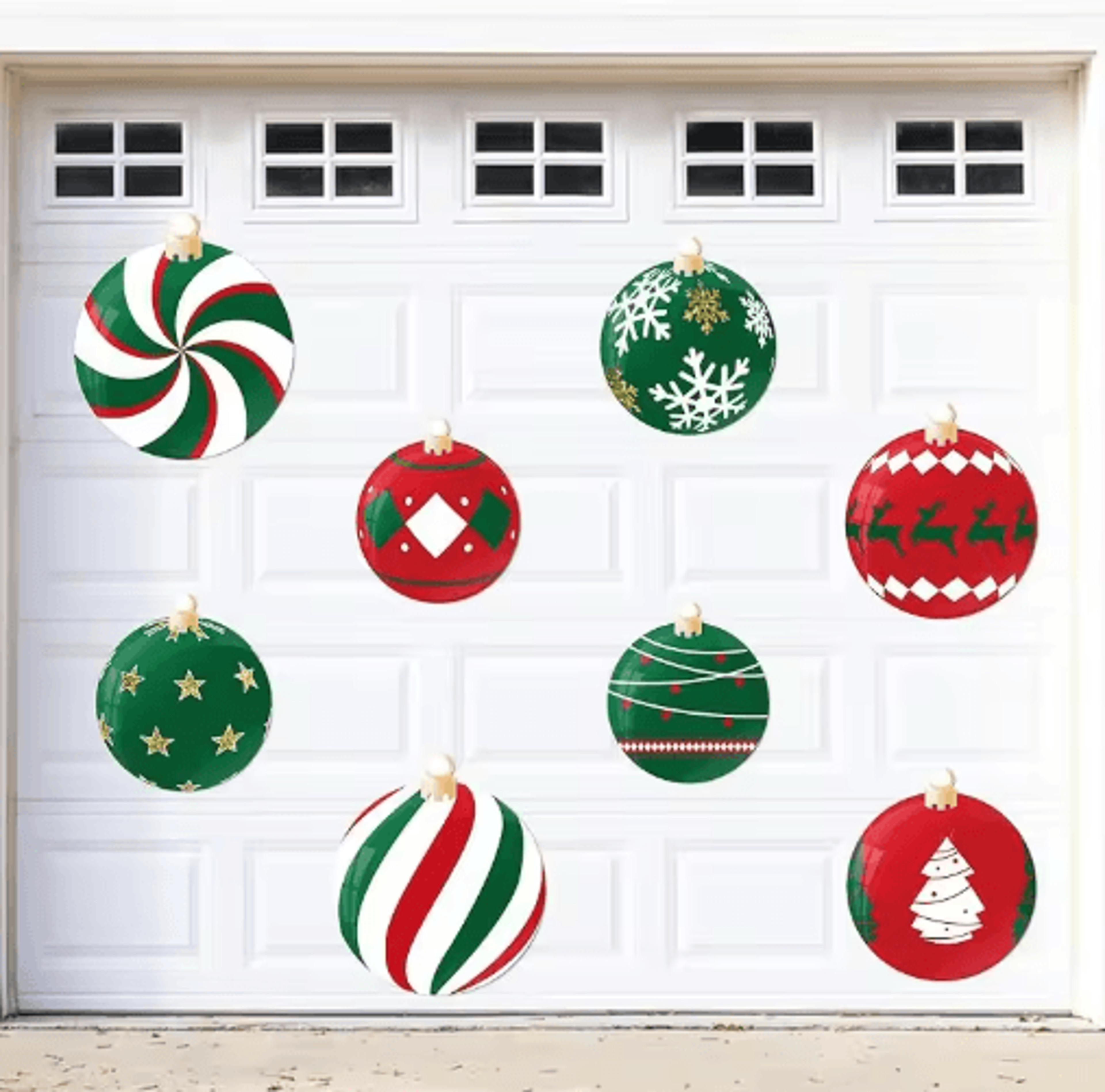 Premium 8Piece Christmas Garage Door Magnets Set  Festive Magnetic Decorations For Home  Holiday 1