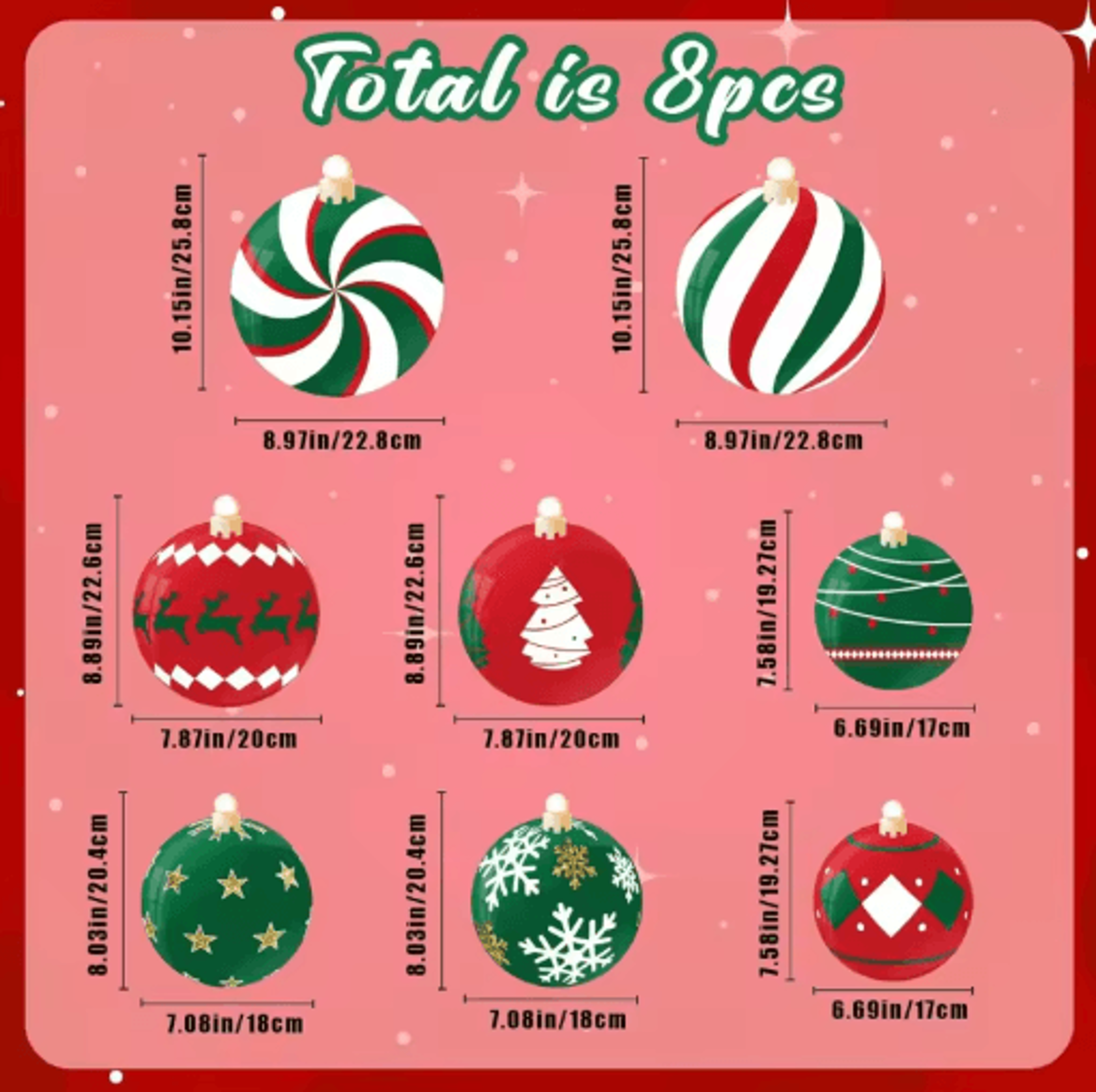 Premium 8Piece Christmas Garage Door Magnets Set  Festive Magnetic Decorations For Home  Holiday 4