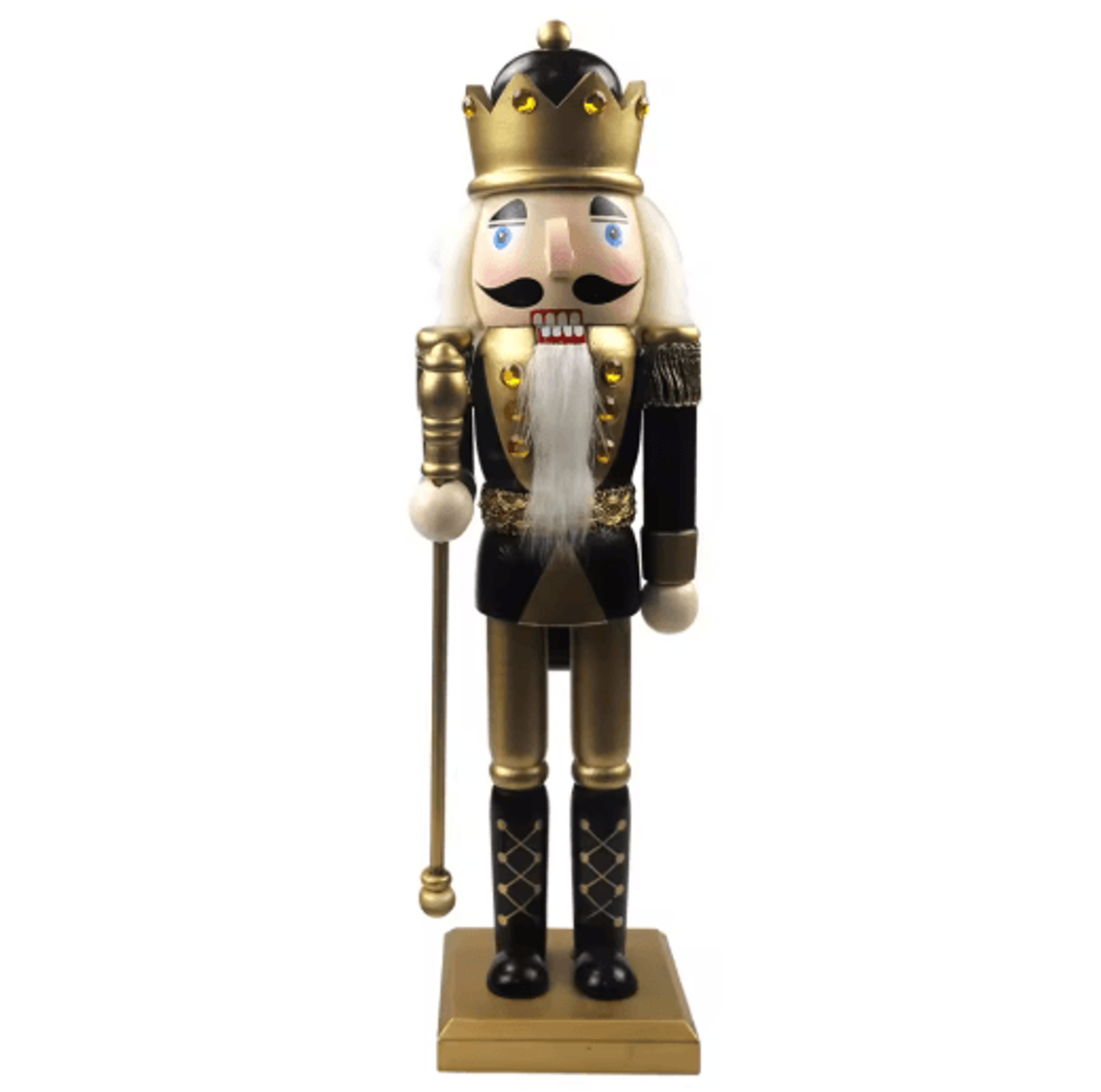 Classic Tabletop Nutcracker Ornament  Festive Holiday Figurine For Home And Garden Decor 1