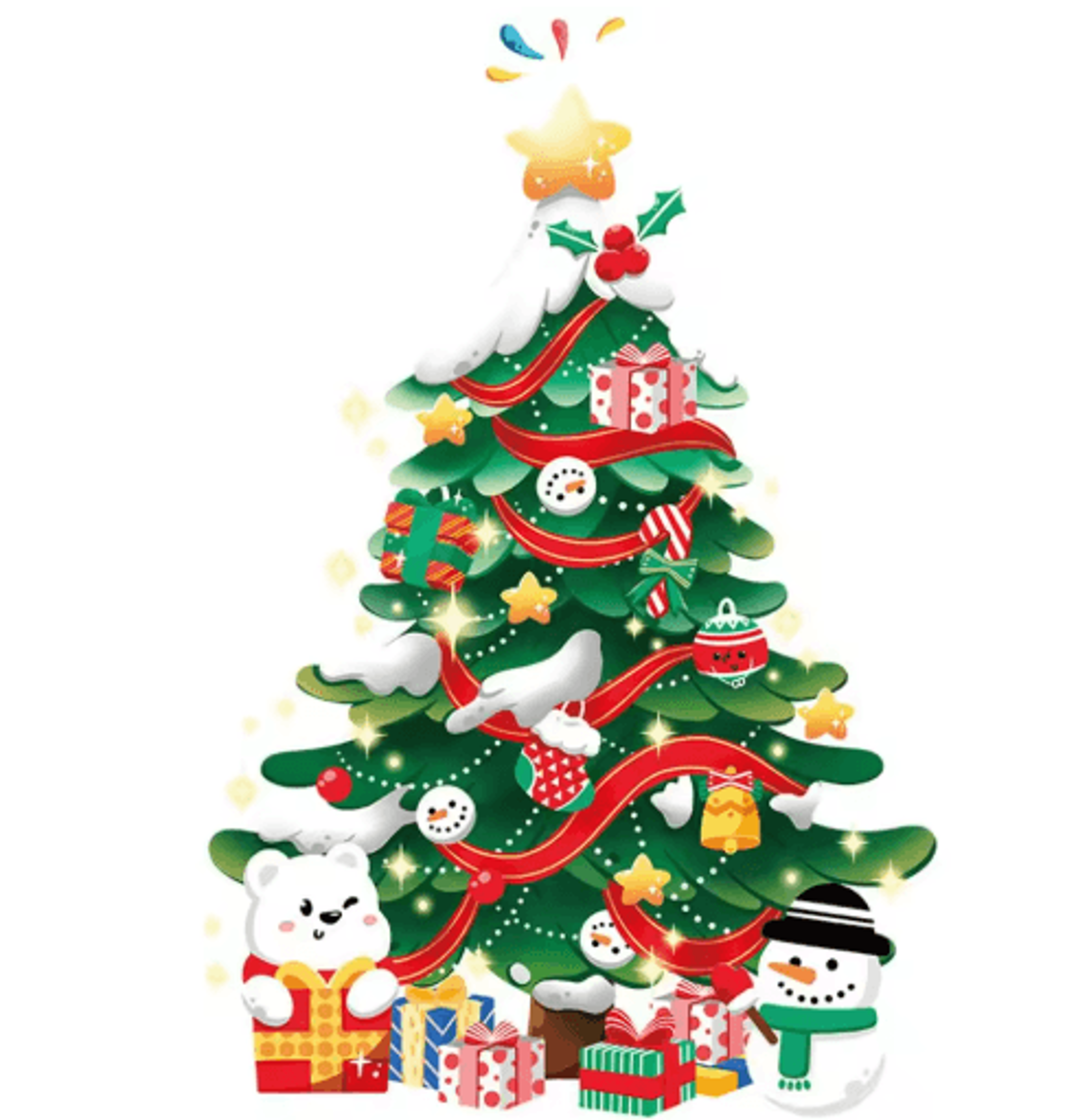 Christmas PVC Wall Decals Set  Festive Door Window And Tree Stickers For Holiday Decor 1