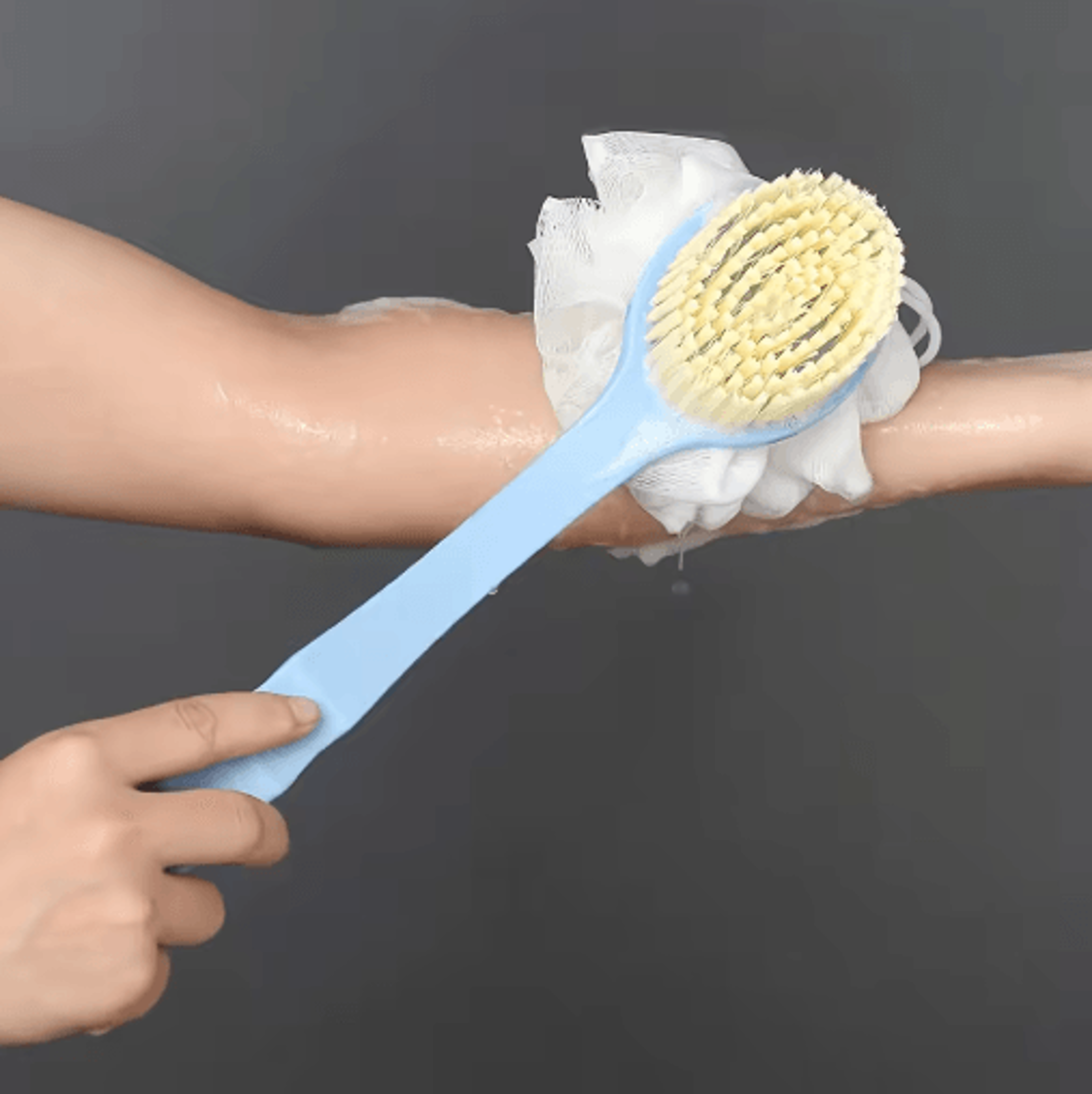 Soft Body Scrubber Bath Brush  Long Handle Exfoliating Shower Brush For Skin Massage 6