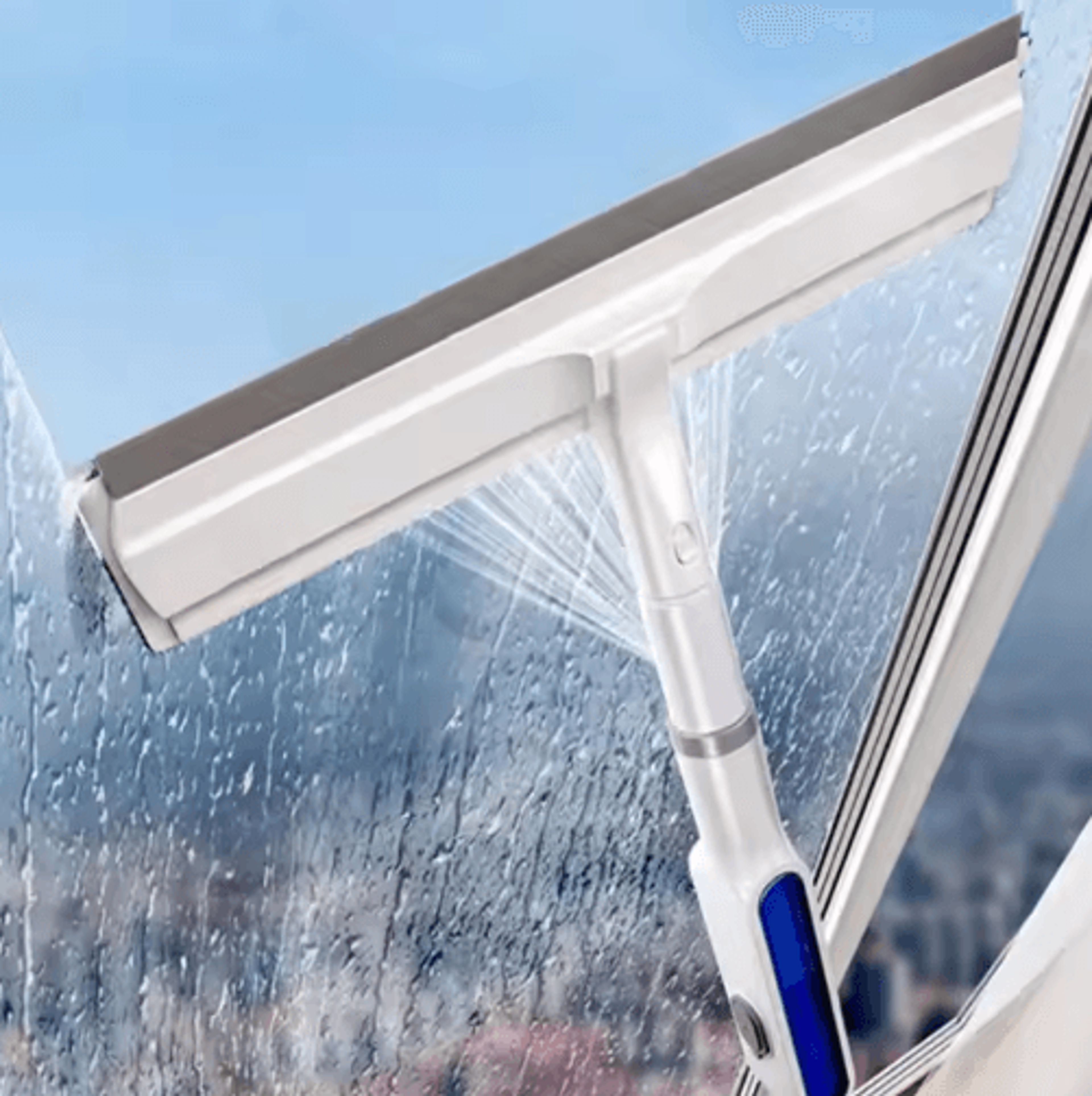 3in1 DoubleSided Spray Window Cleaner  Expandable Glass Wiper With Replacement Cloths 4