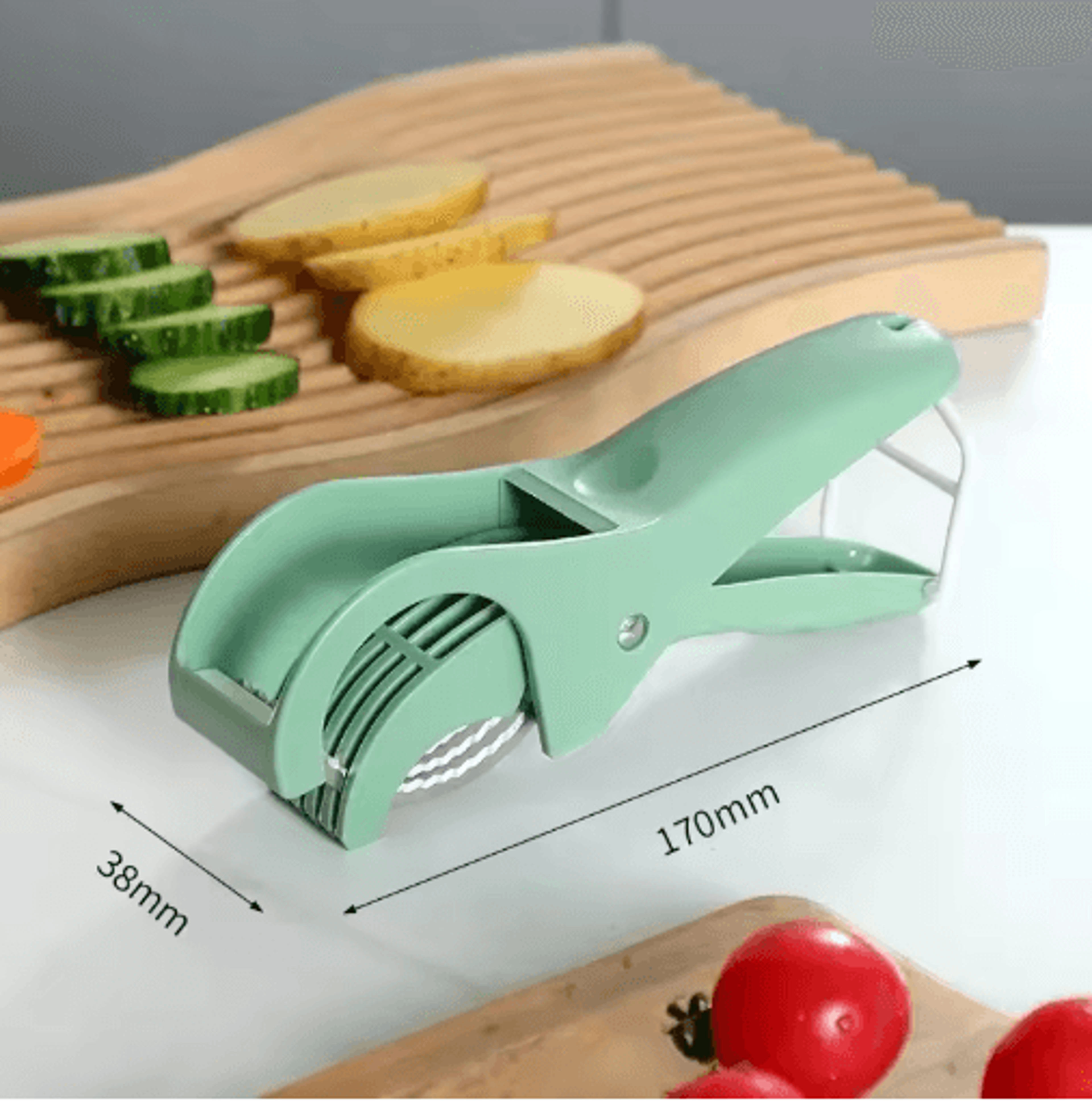 HooFun Stainless Steel Vegetable Slicer And Multi Functional Salad Cutter 1