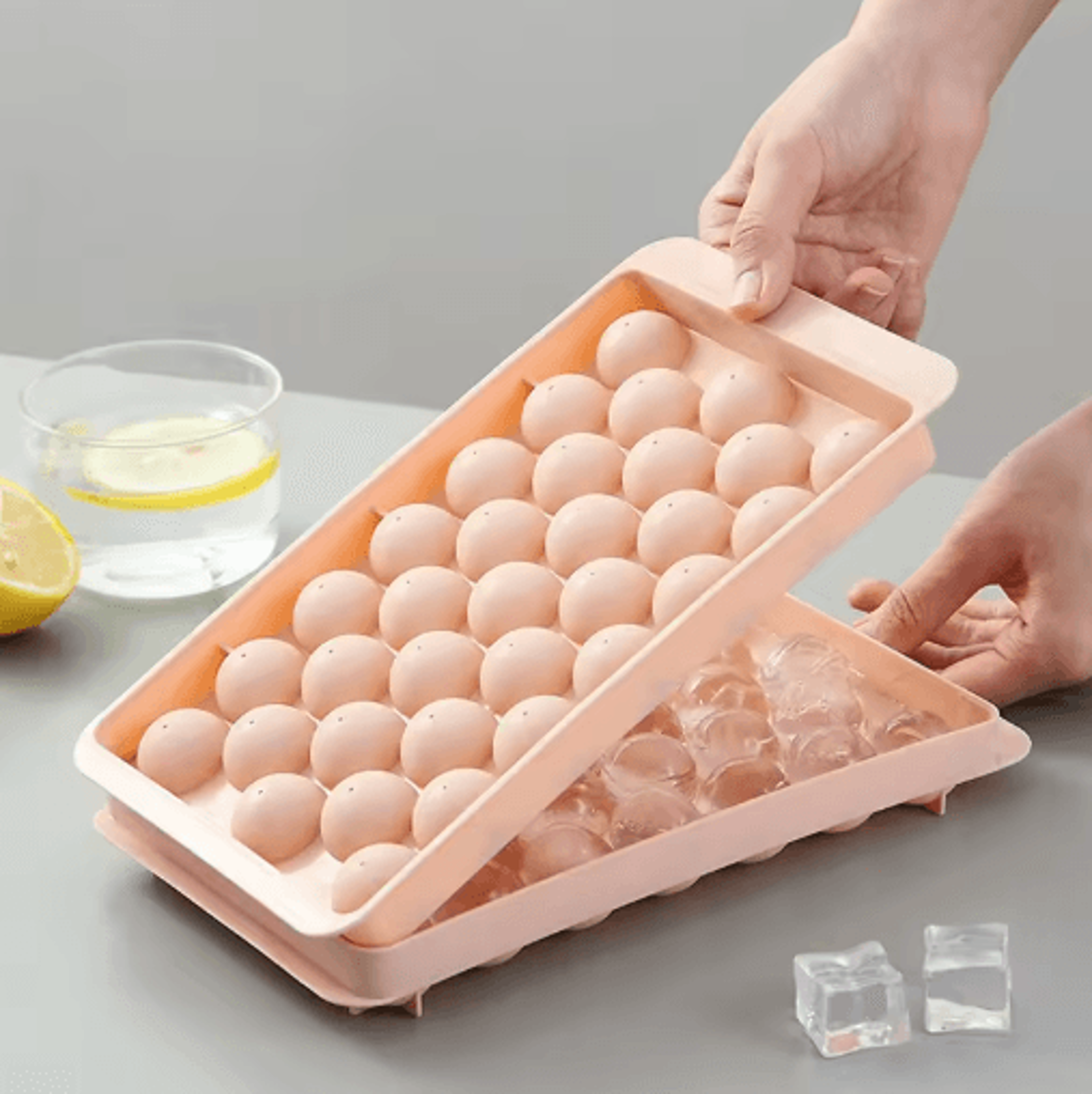 33 Grid Ice Ball Mold And Whiskey Ice Cube Tray For DIY Frozen Treats 9