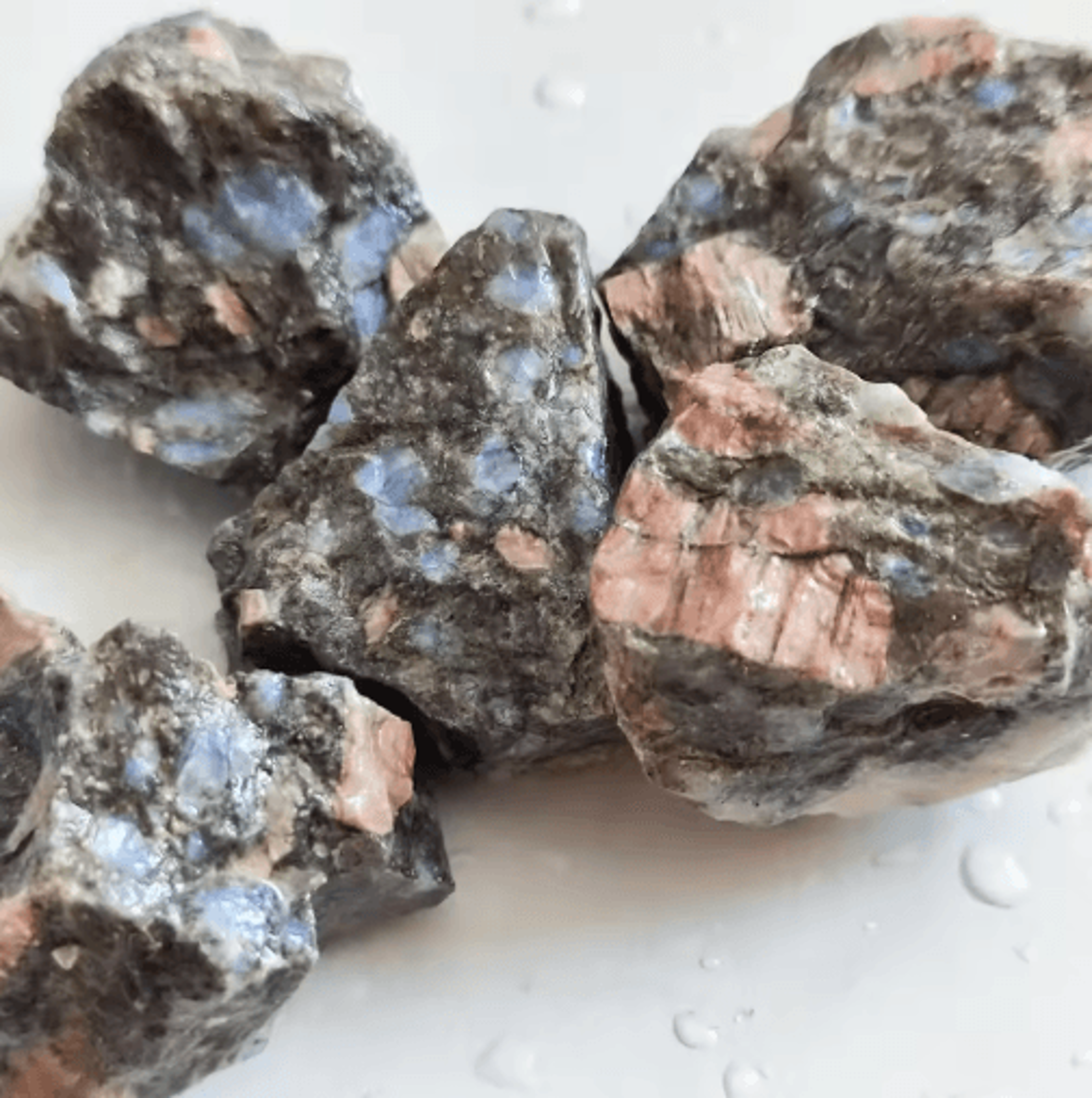 natural glaucophane blue reiki meditation stone – raw mineral specimen