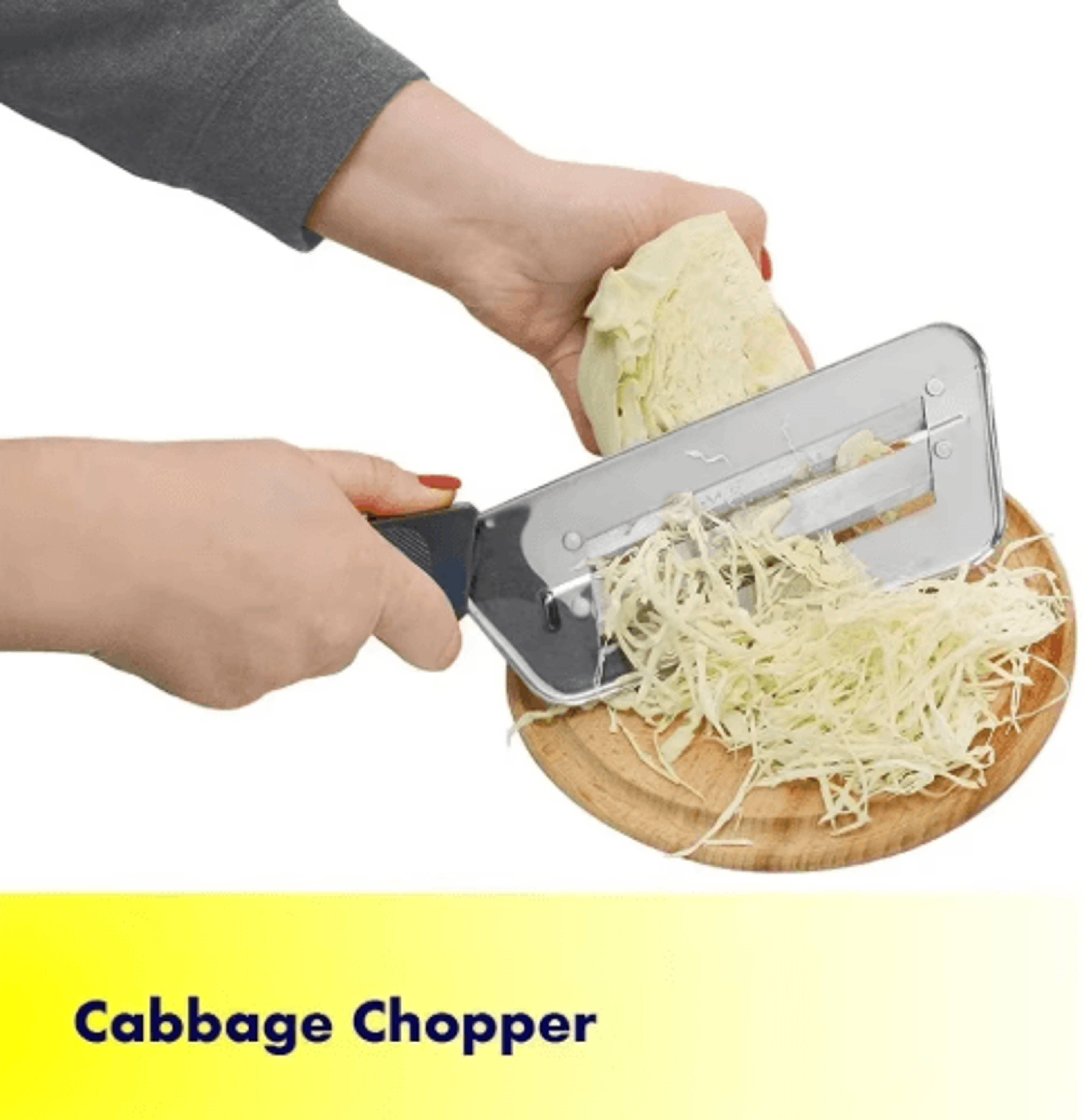 ProShred Stainless Steel Cabbage Cutting Knife For Vegetable Prep 4