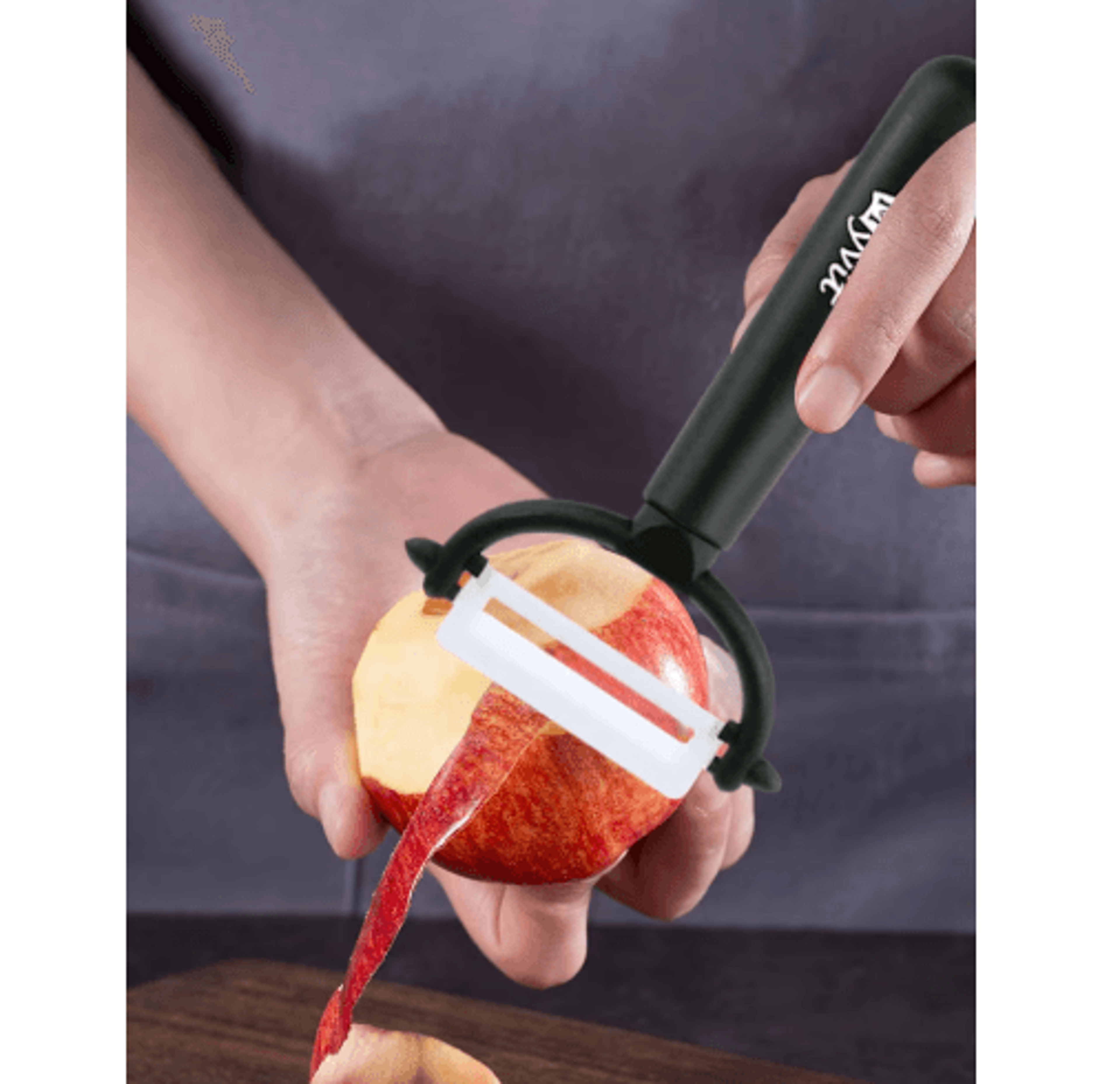 PureEdge Ceramic Vegetable Peeler And Zirconia Paring Knife 2