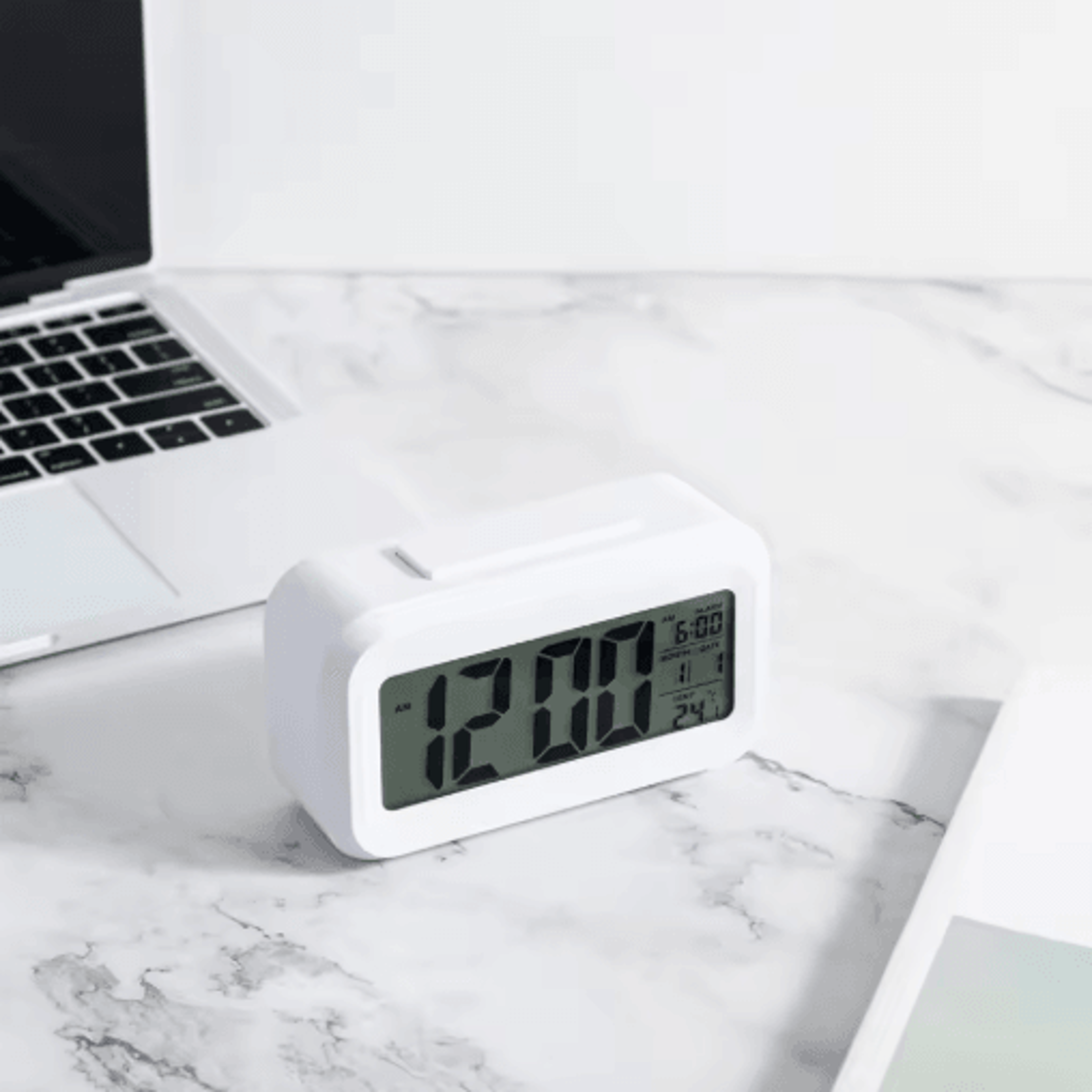 SmartGlow LED Digital Alarm Clock With Backlight And Snooze 3
