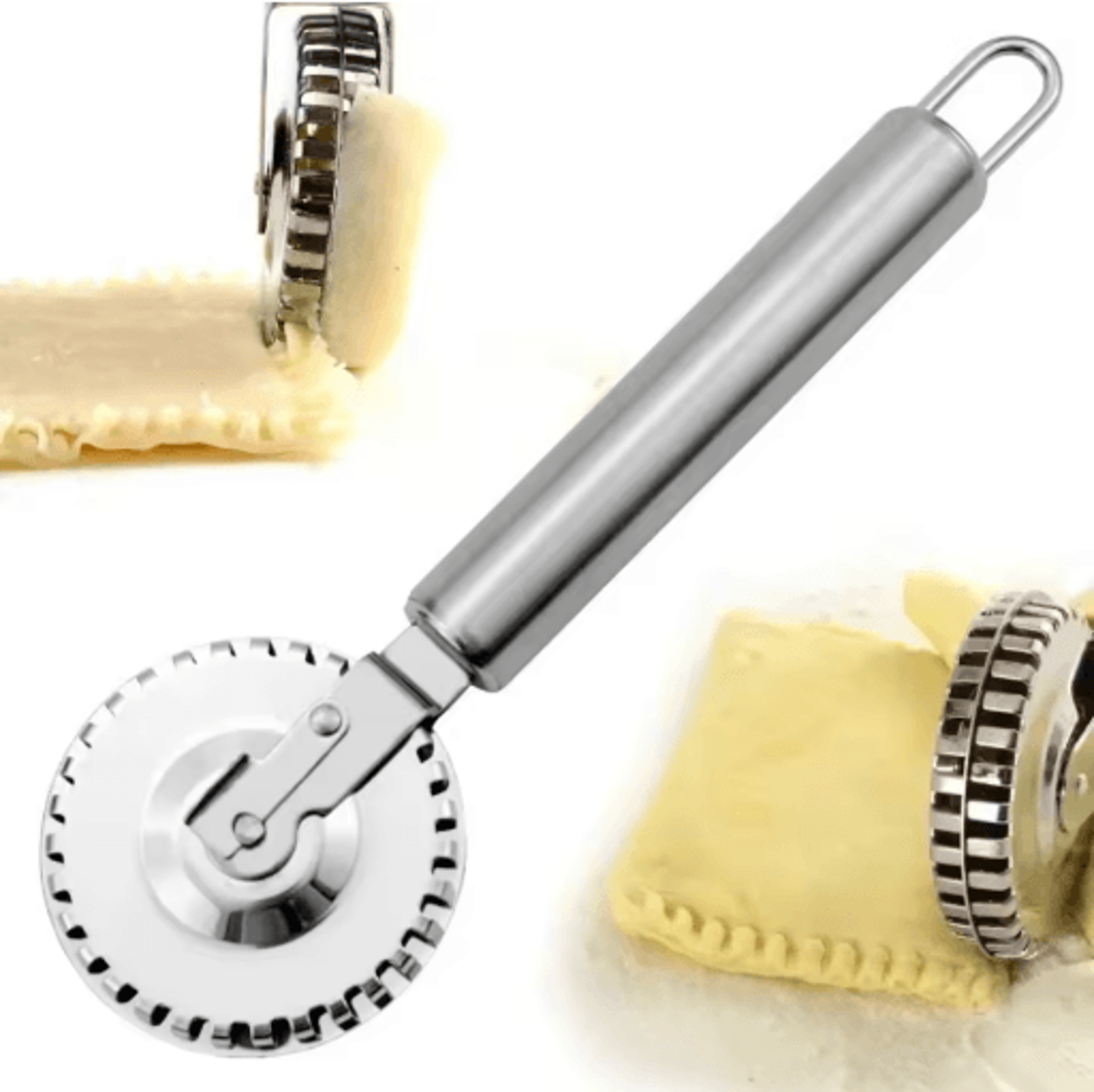 SealPro DoubleSided Dumpling Sealing Roller And Lace Pastry Cutter 1