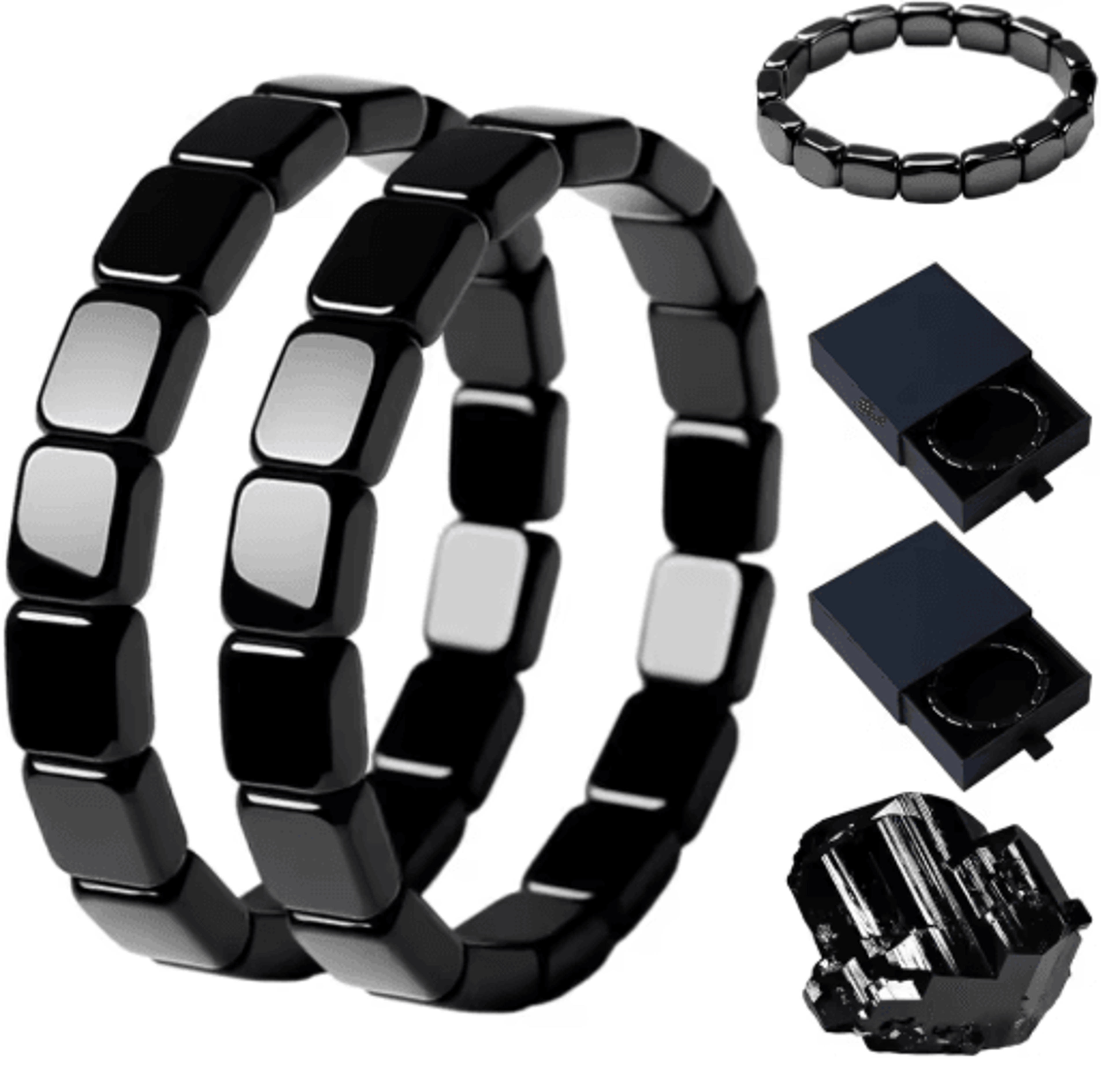2025 Hematite Bracelet For Men  Natural Stone Energy Bracelet For Confidence And Focus 6