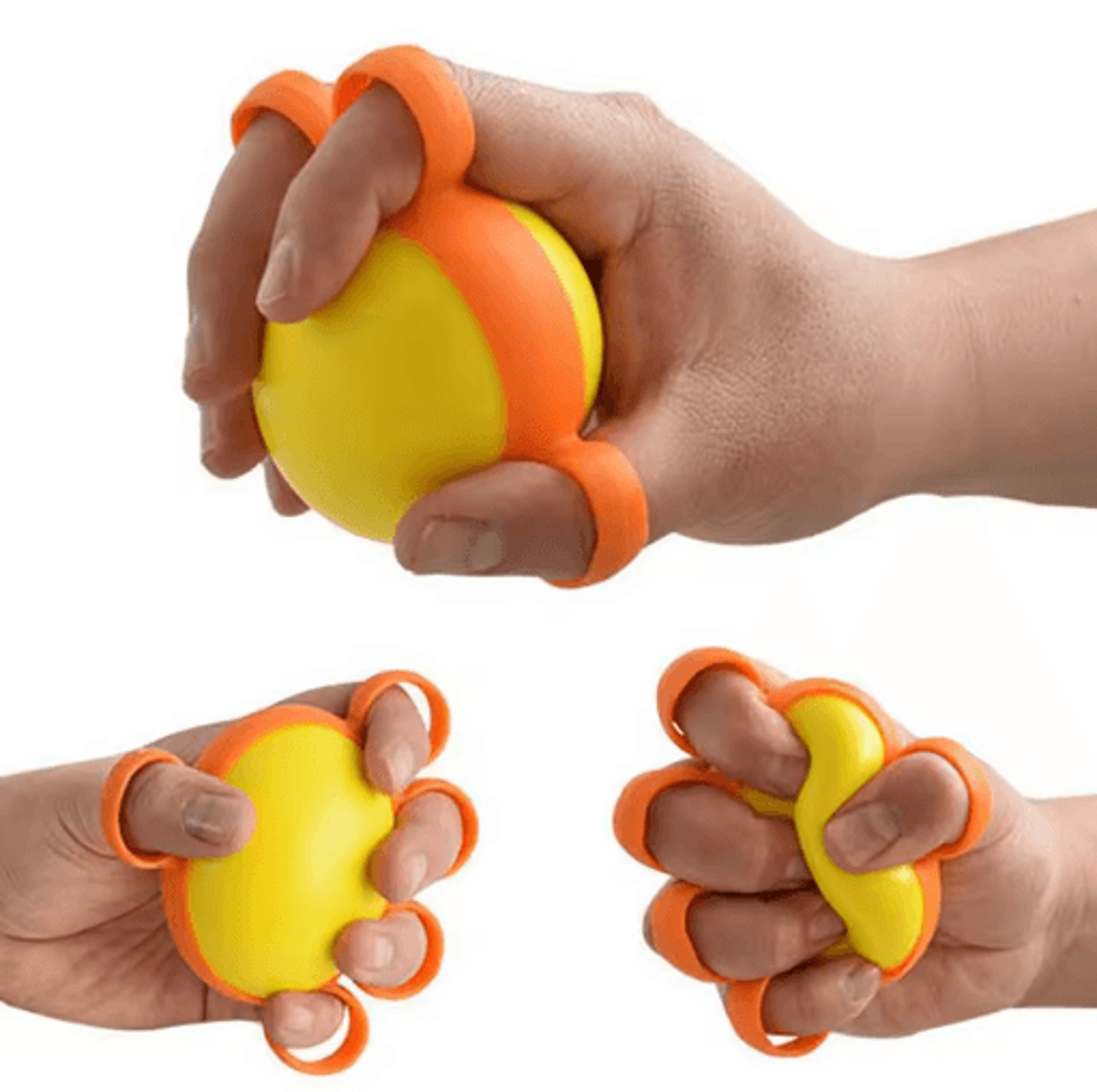 Hand Therapy Ball  Finger Exercise Grip Strength Trainer For Rehab And Stress Relief 3