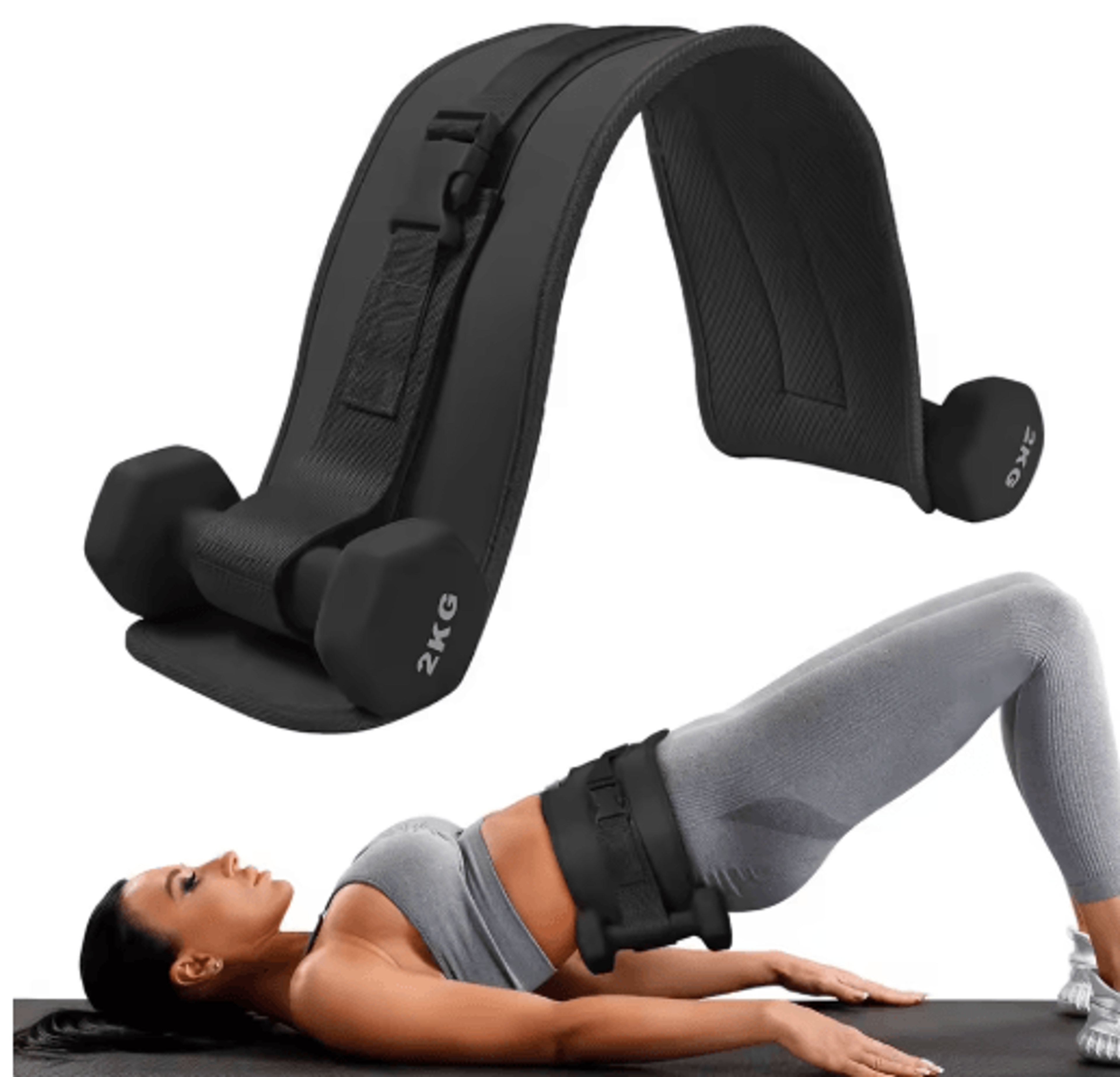 Thickened Hip Thrust Belt  Dumbbell And Kettlebell Glute Bridge Weight Belt 2