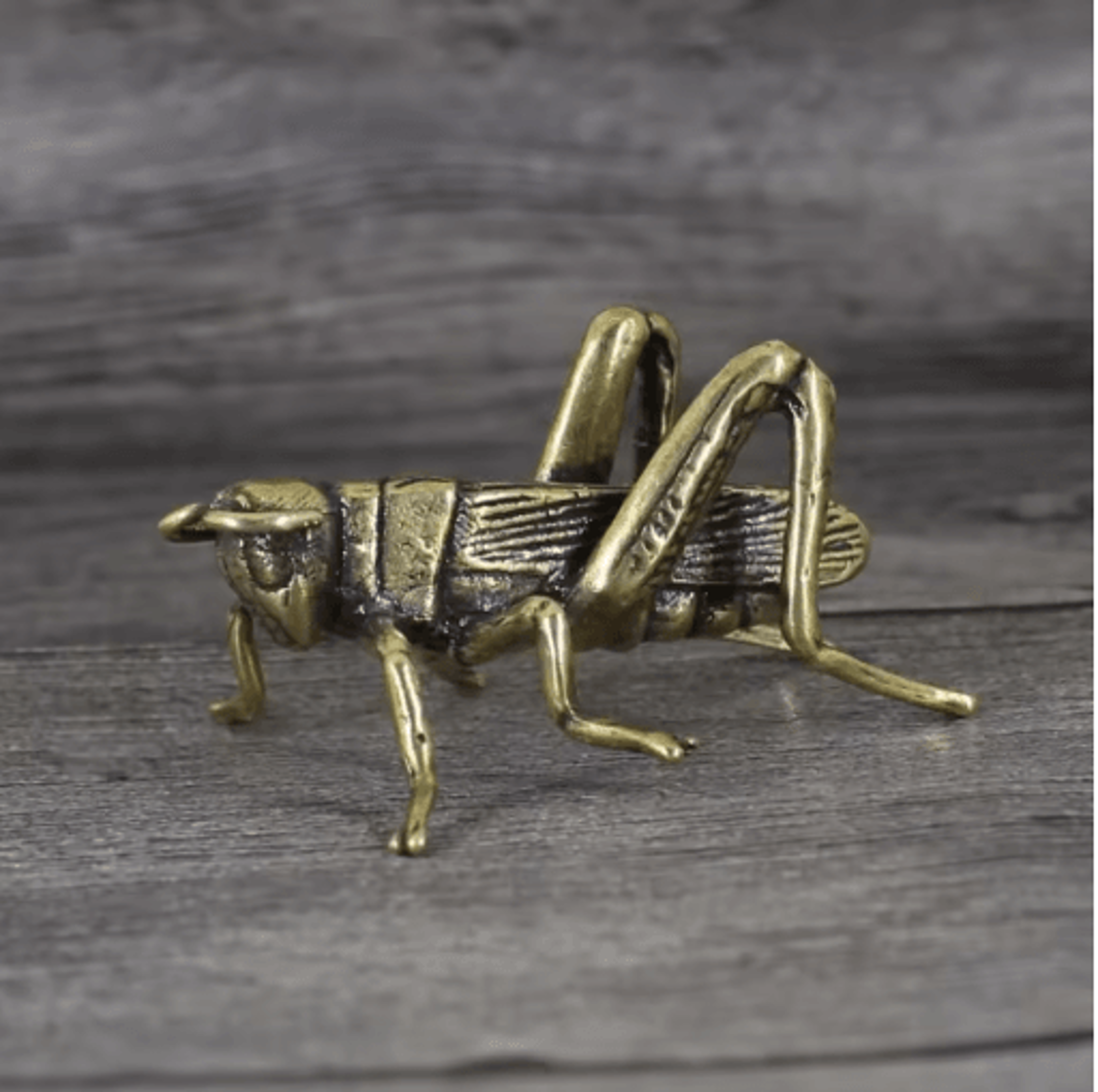 Solid Brass Cricket Miniature Figurine Retro Desktop Ornament 7