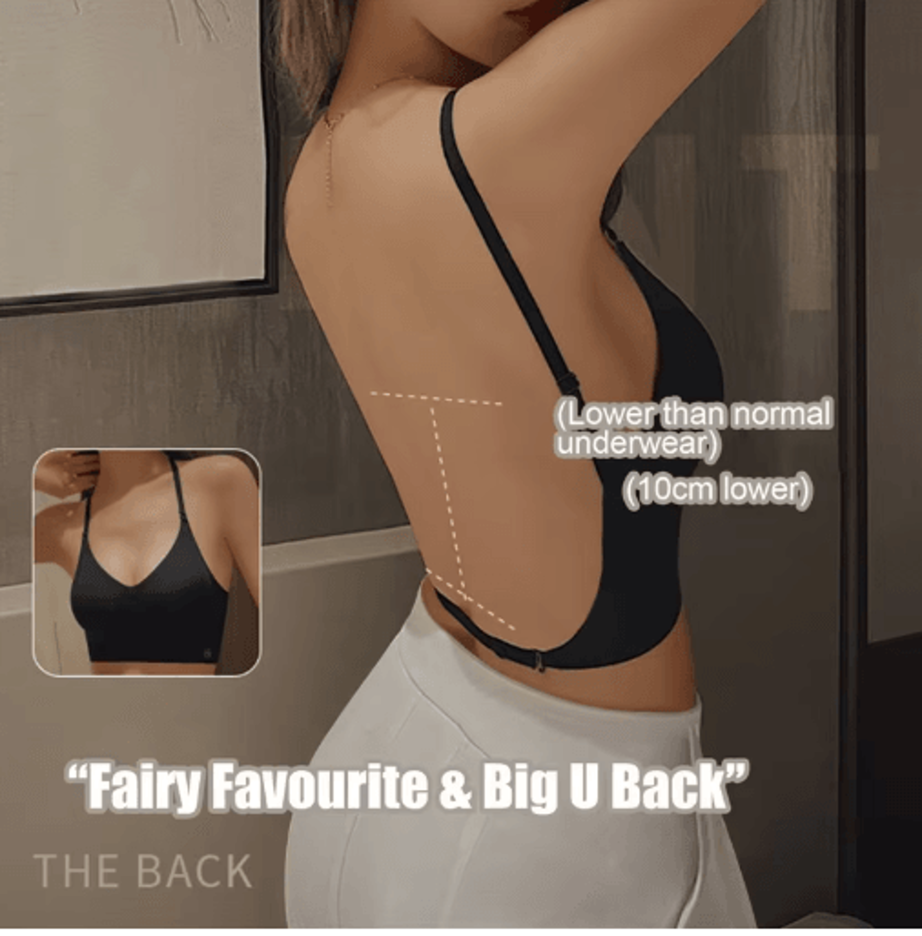 2024 Invisible Push Up Backless Plunge Bra Seamless Open Back Wedding Lingerie 7