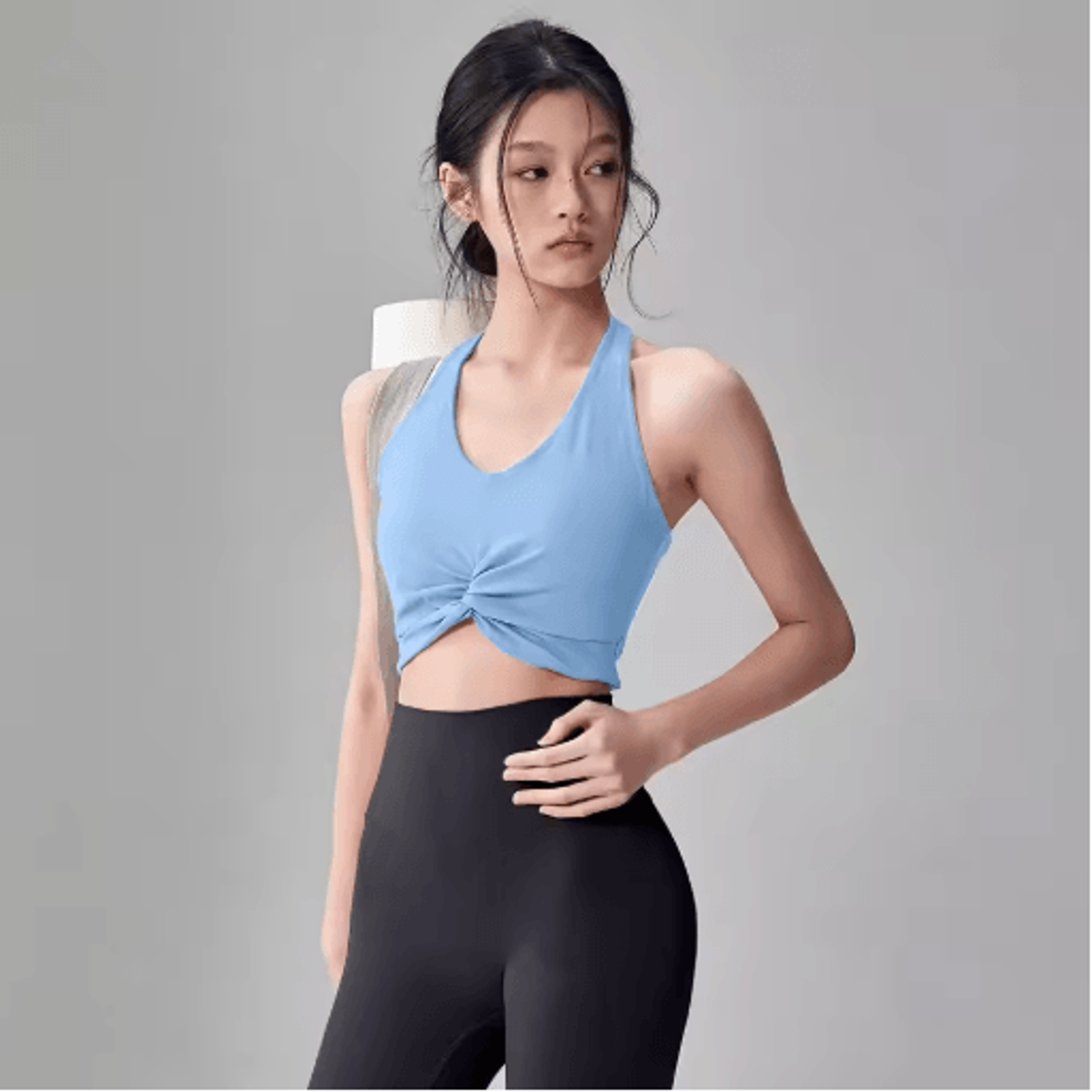 Halter Neck Quick Dry Beauty Back Sports Bra Supportive Running And Yoga Fit 6