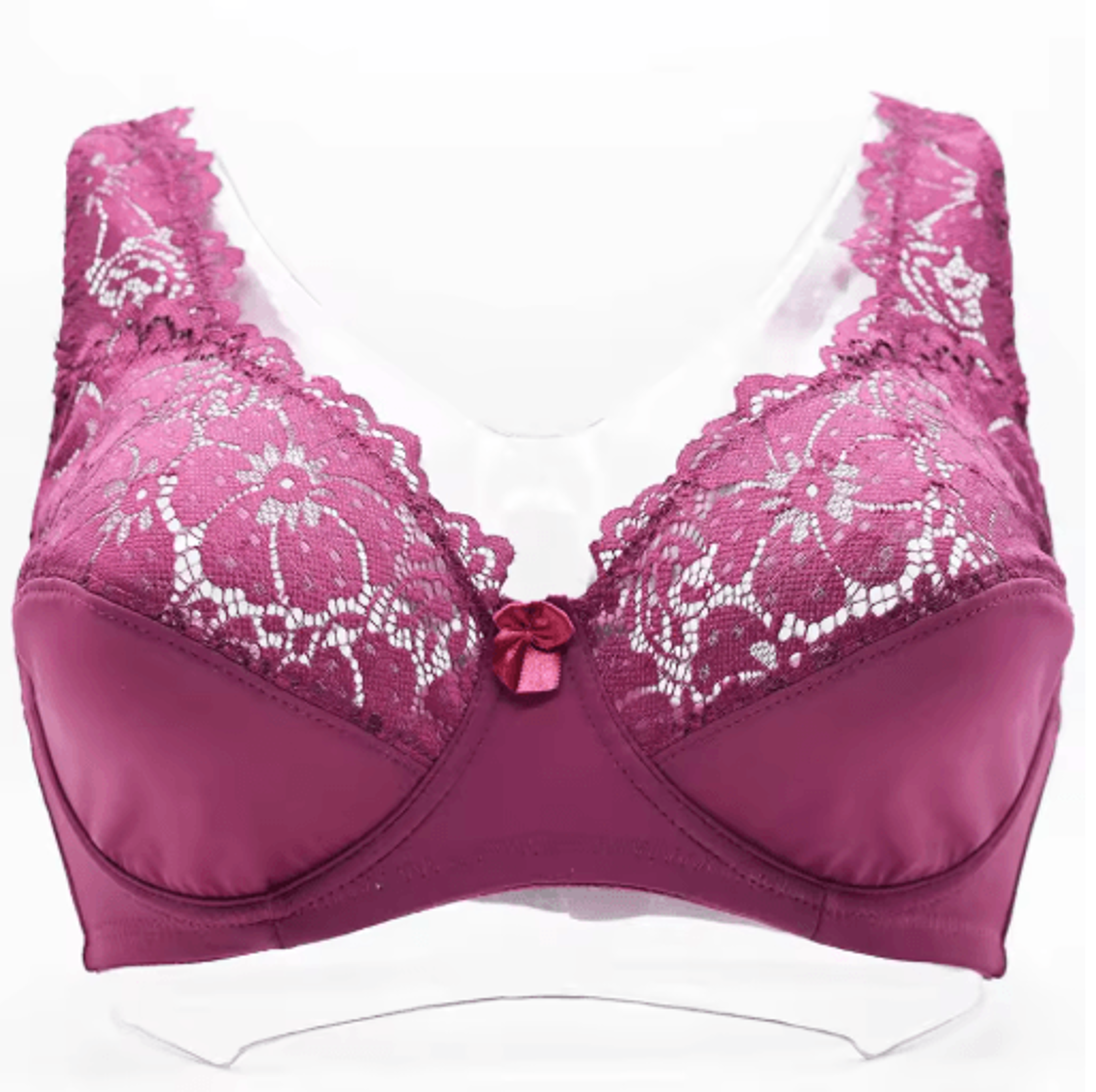 Floral Embroidered Plunge Lace Bra For Full Support And Confidence 1