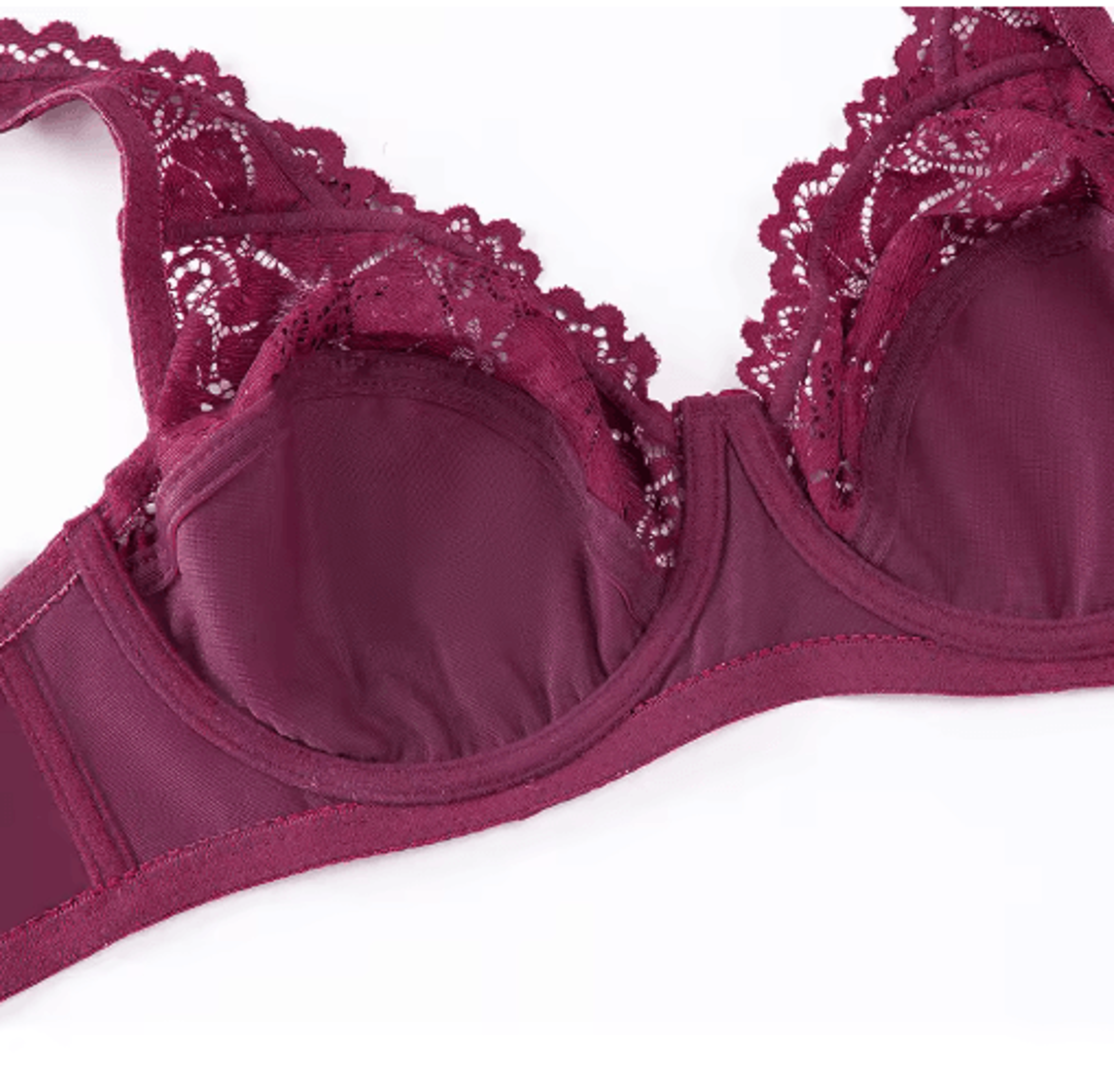 Floral Embroidered Plunge Lace Bra For Full Support And Confidence 6