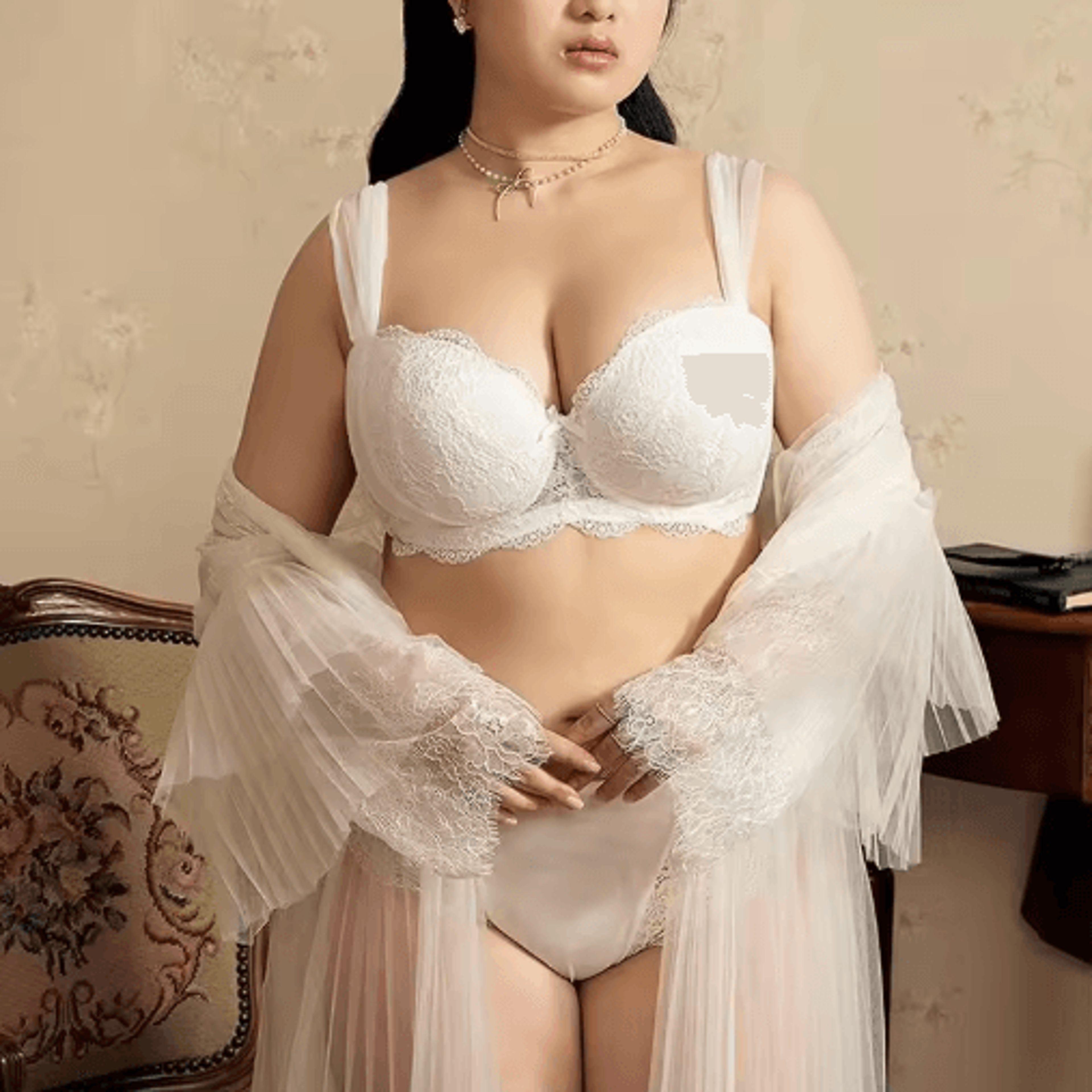 French Lace Minimizer Push Up Bra With AntiSagging Support GT8907 7