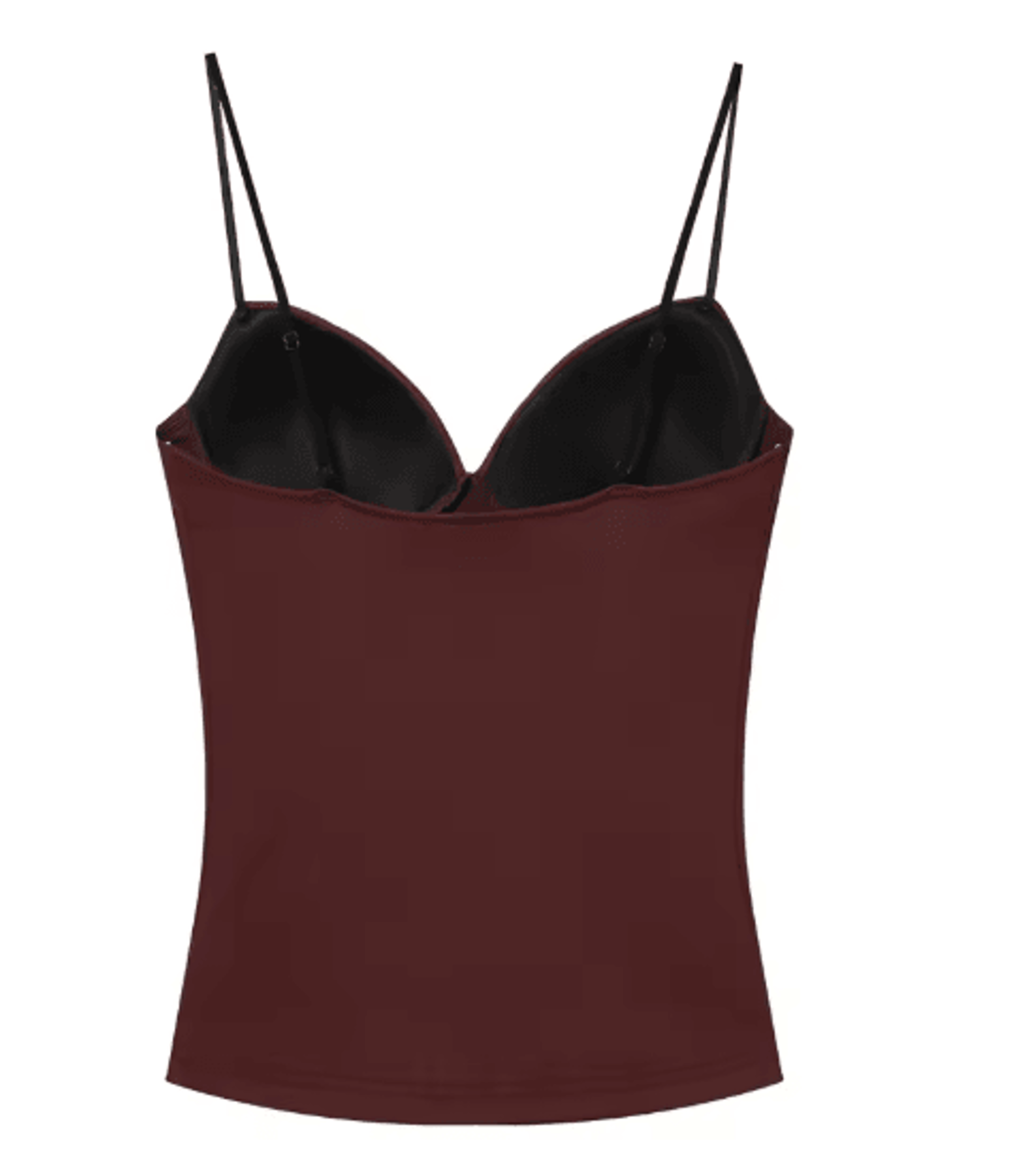 HXAO Burgundy Corset Bustier Camisole Backless Sleeveless Going Out Top For Women 7