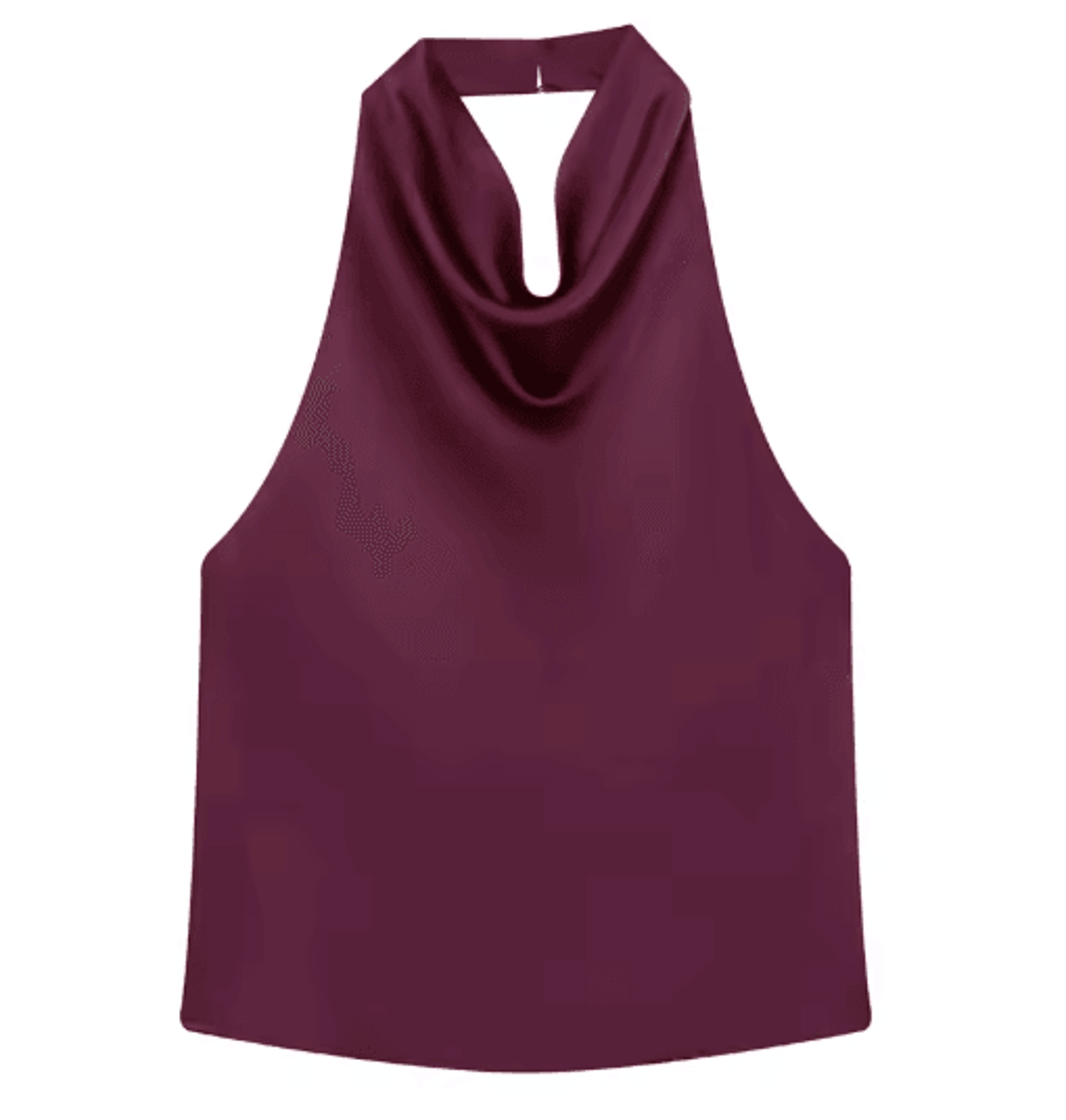 HXAO Satin Halter Backless Corset Top Elegant Summer Tank For Women 4