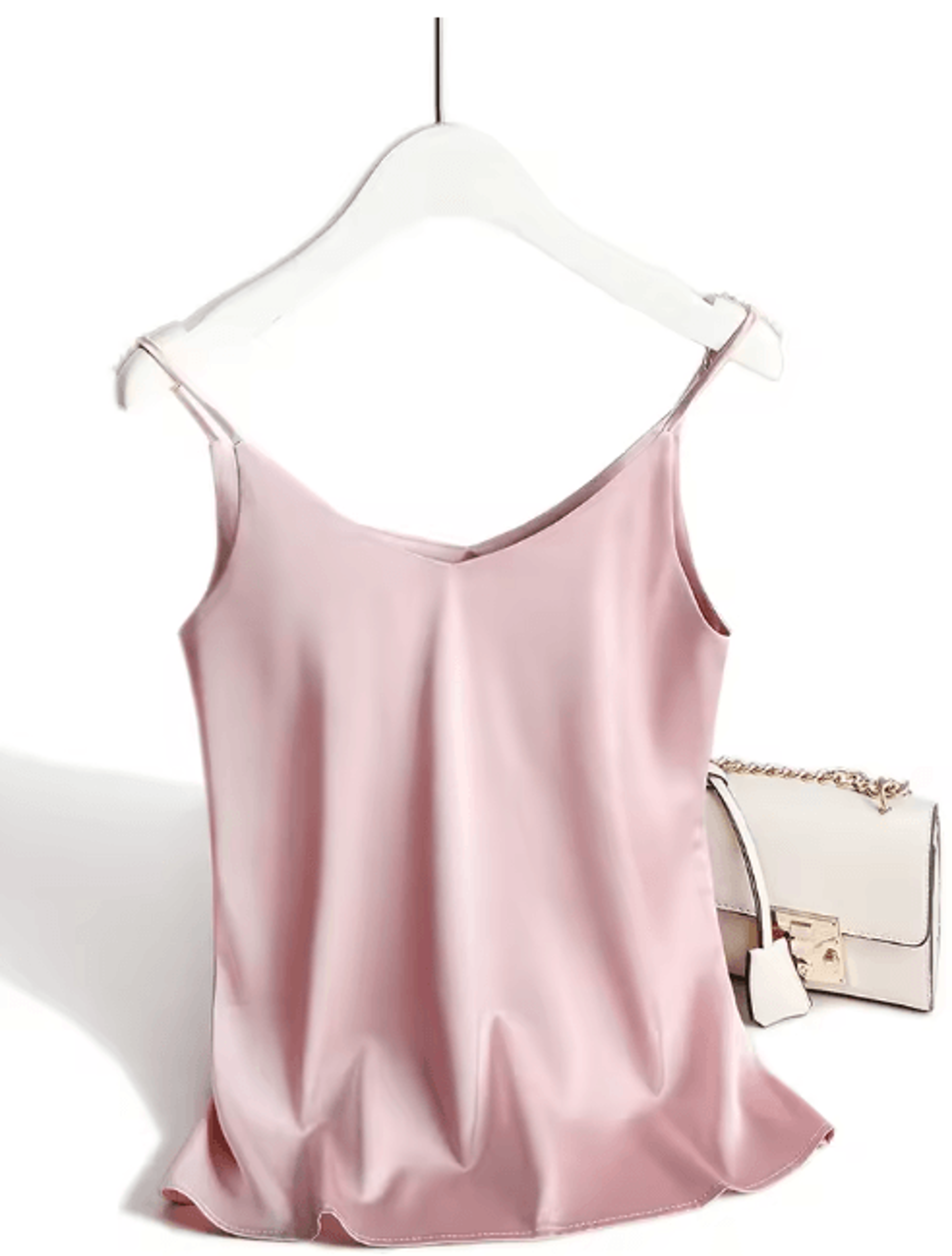 Spaghetti Strap Cami Satin Tank Top Summer Camisole 3
