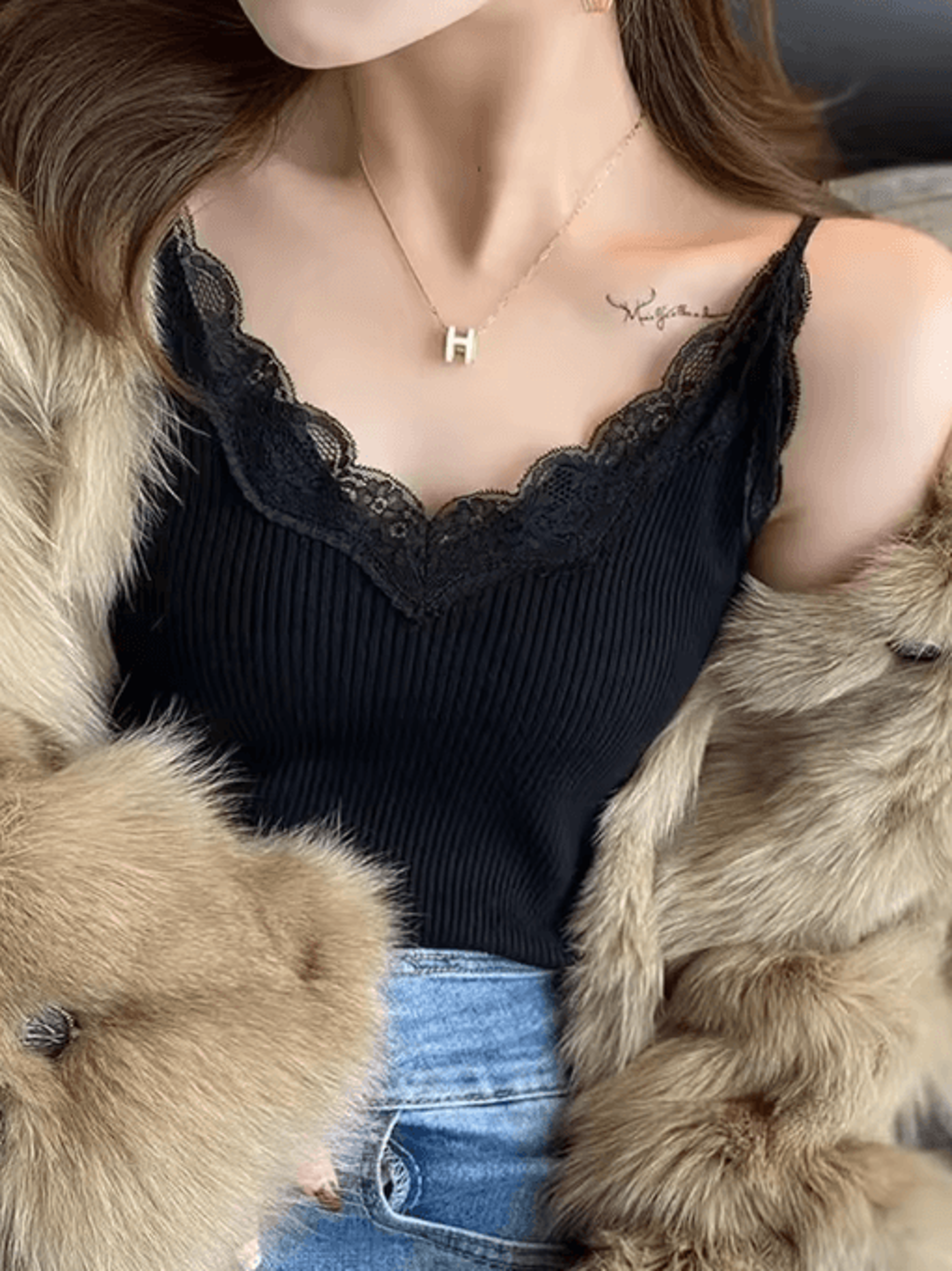 Lace Crop Camisole Y2K Lace Tank Top Summer Sleeveless Crop Top 4