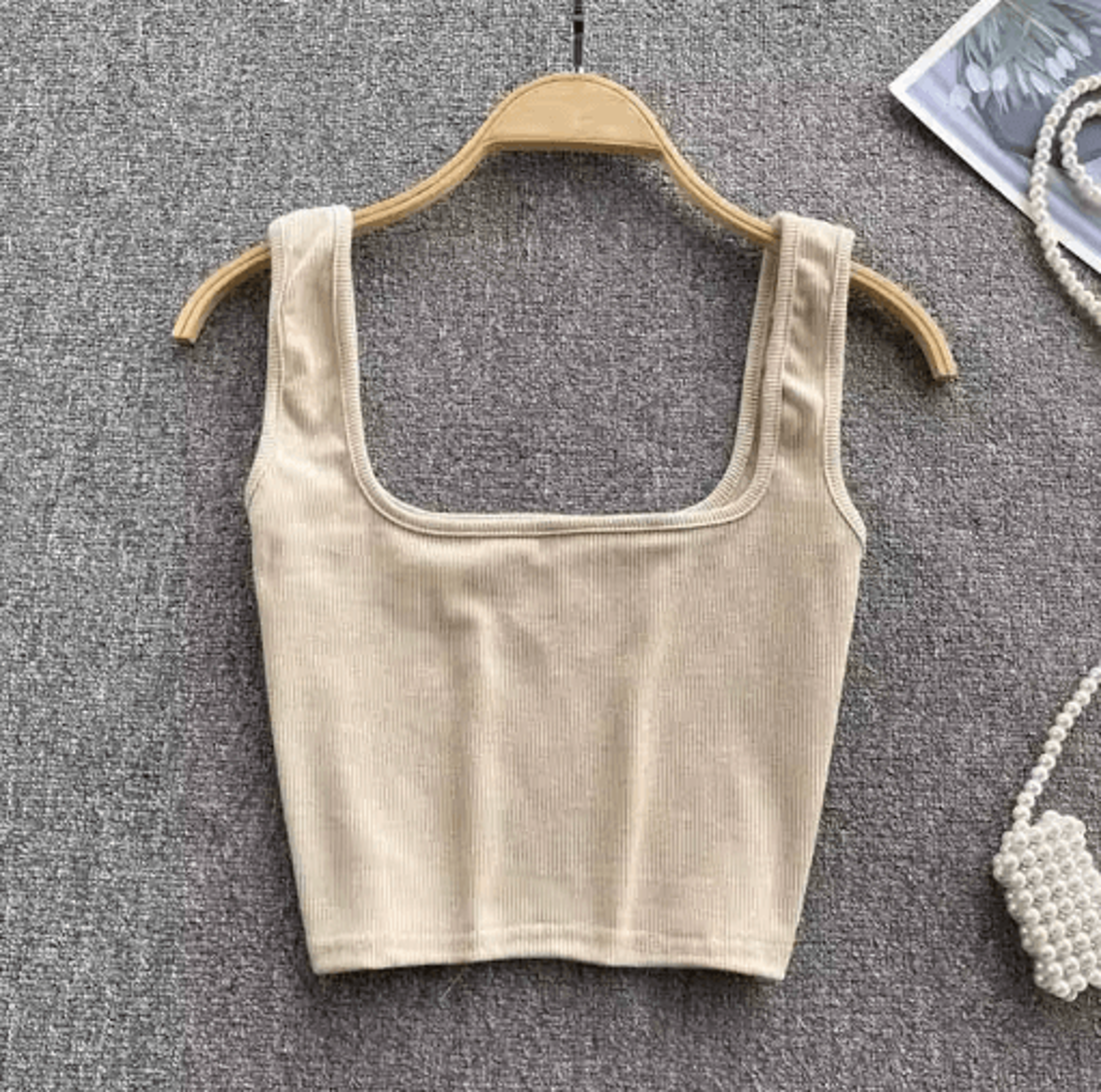 Womens Backless Y2K Crop Top Slim Fit Sleeveless Cami 12