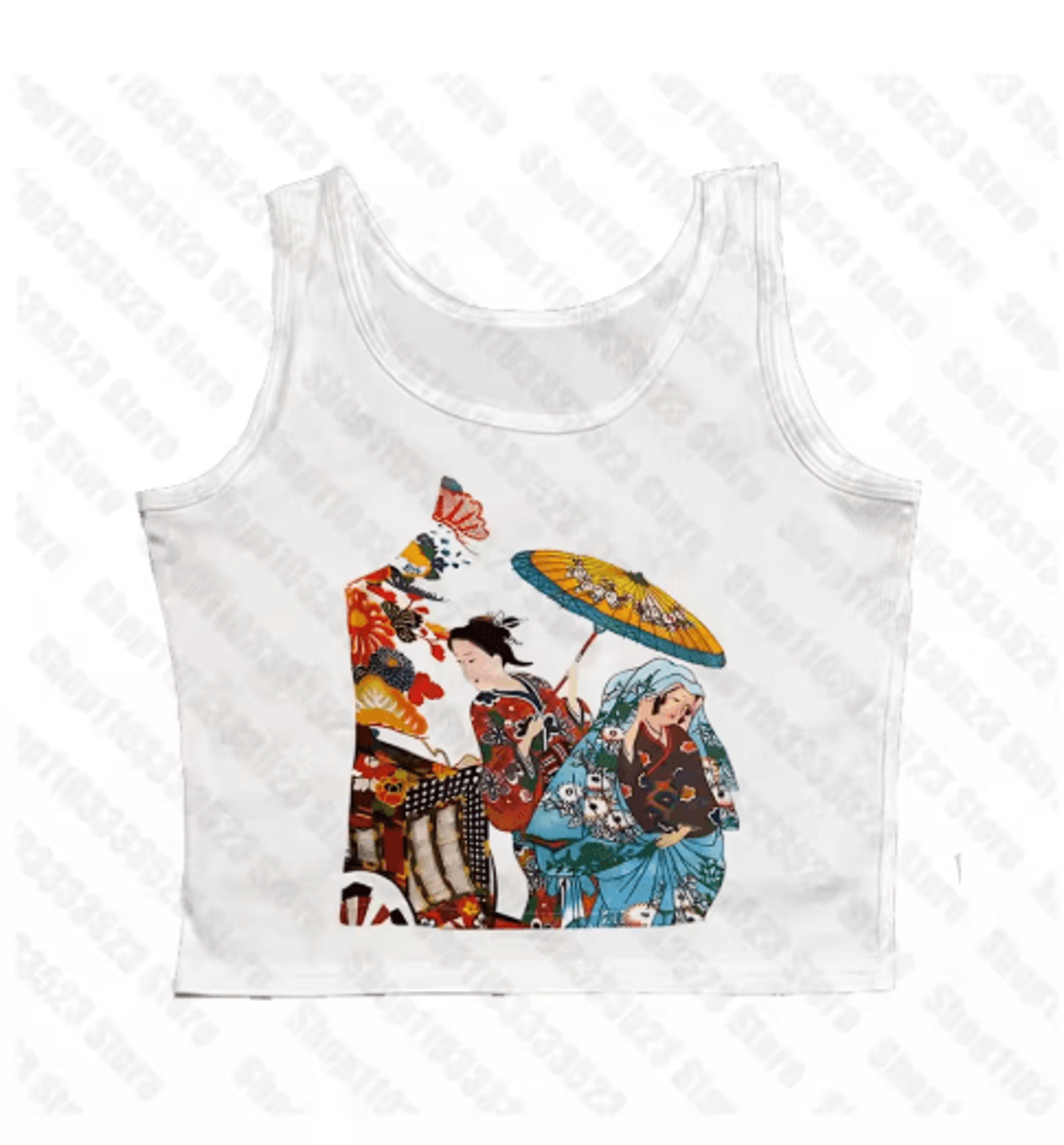 Harajuku Y2K Gothic Graphic Crop Top Vintage Grunge Streetwear Tank 4