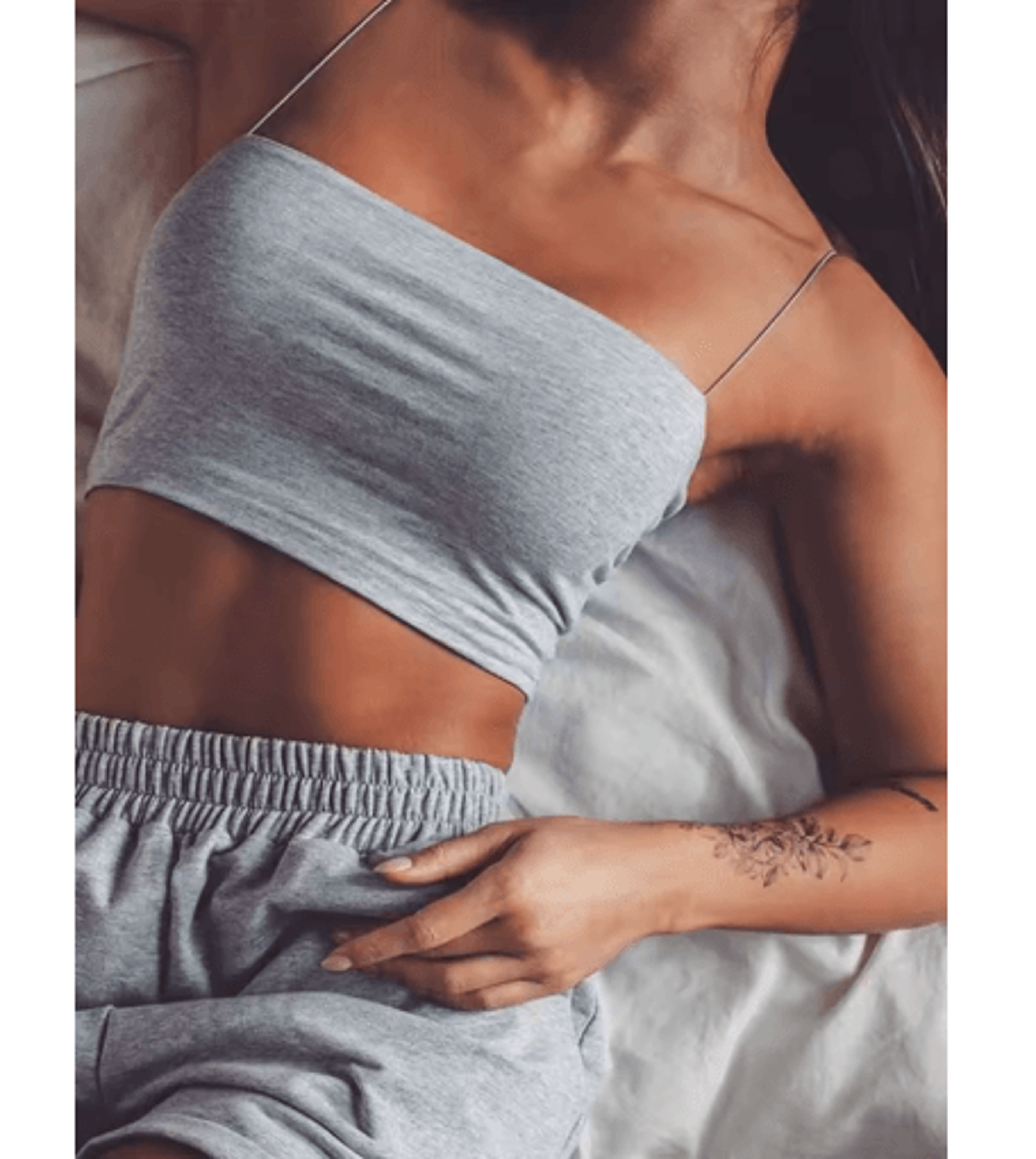 2024 Womens Spaghetti Strap Crop Top Bodycon Sleeveless Tube Cami 3