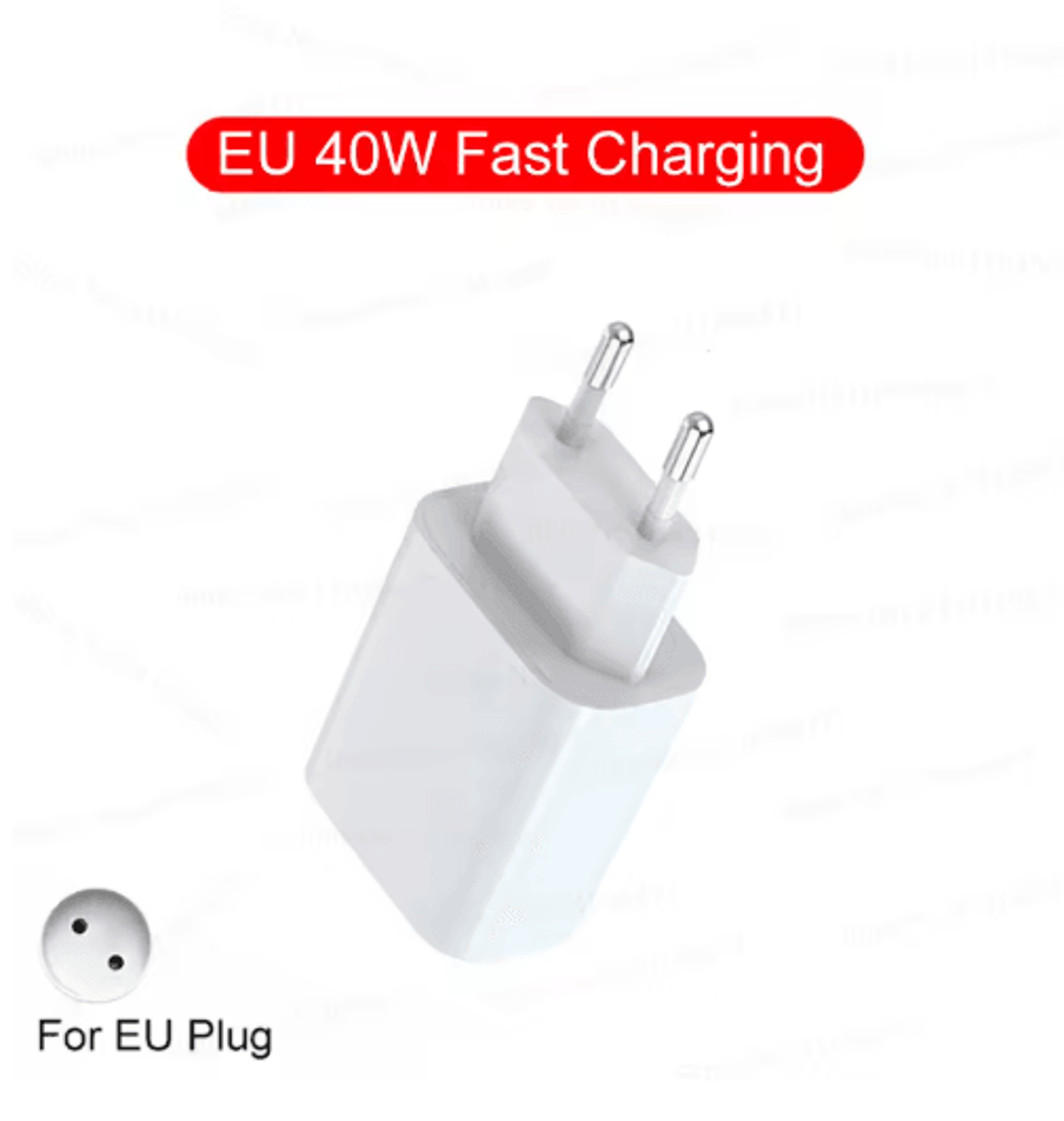 40W PD USB C Fast Charger With Type C Cable For IPhone And IPad 9