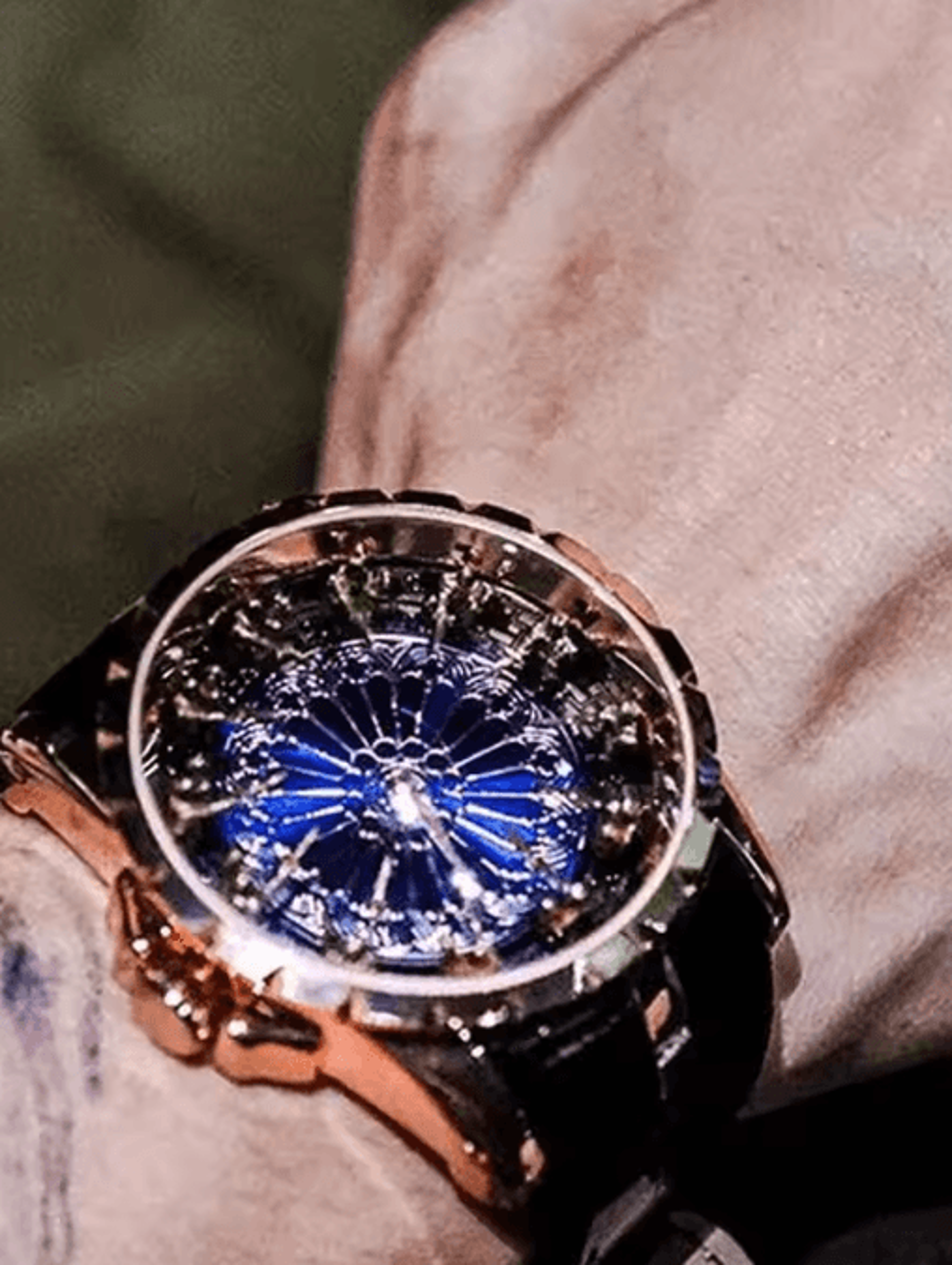 Mens Large Dial Luxury Sports Quartz Watch 4
